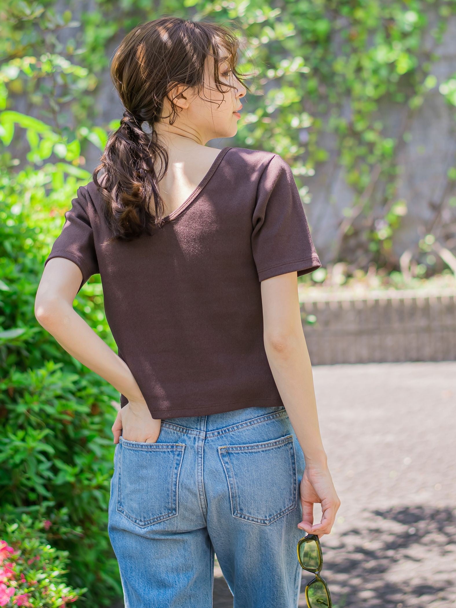 【着回し力抜群】テレコバックオープンTシャツ《洗濯機で洗える》