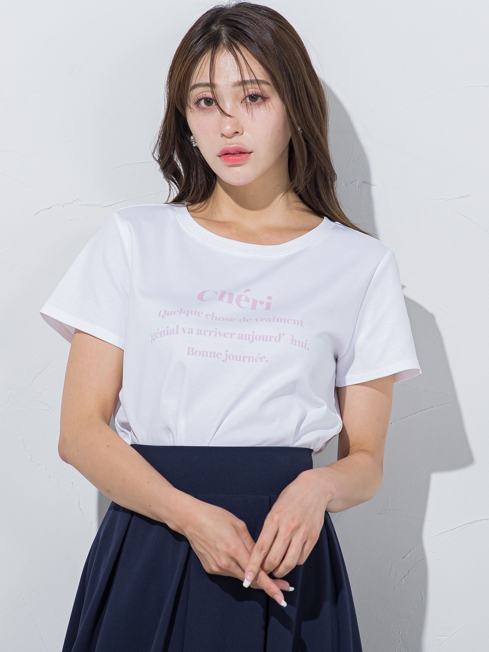ワンポイントロゴTシャツ≪洗濯機で洗える≫