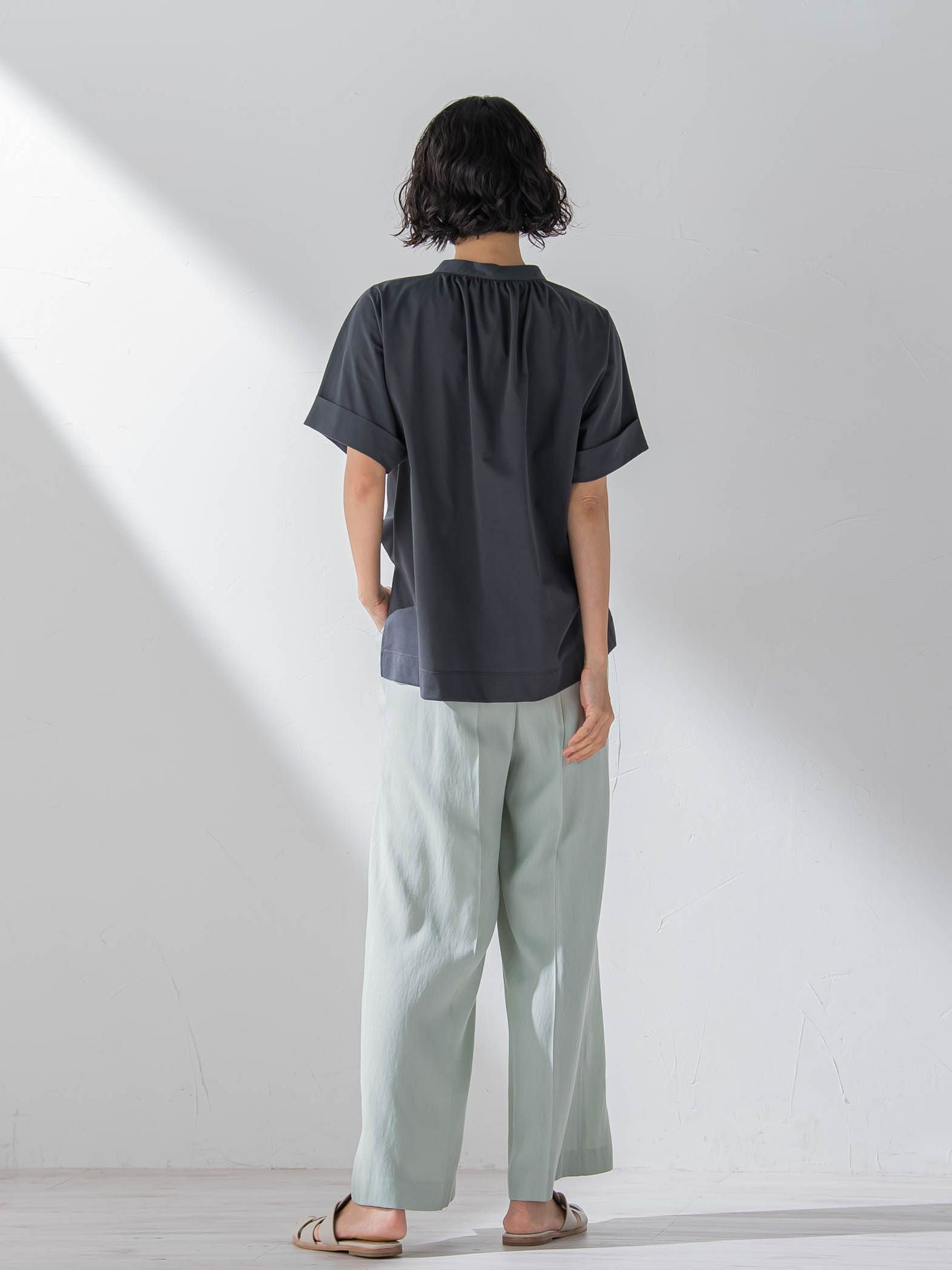 ライクアウーヴンカットソー≪接触冷感/シワになりにくい≫