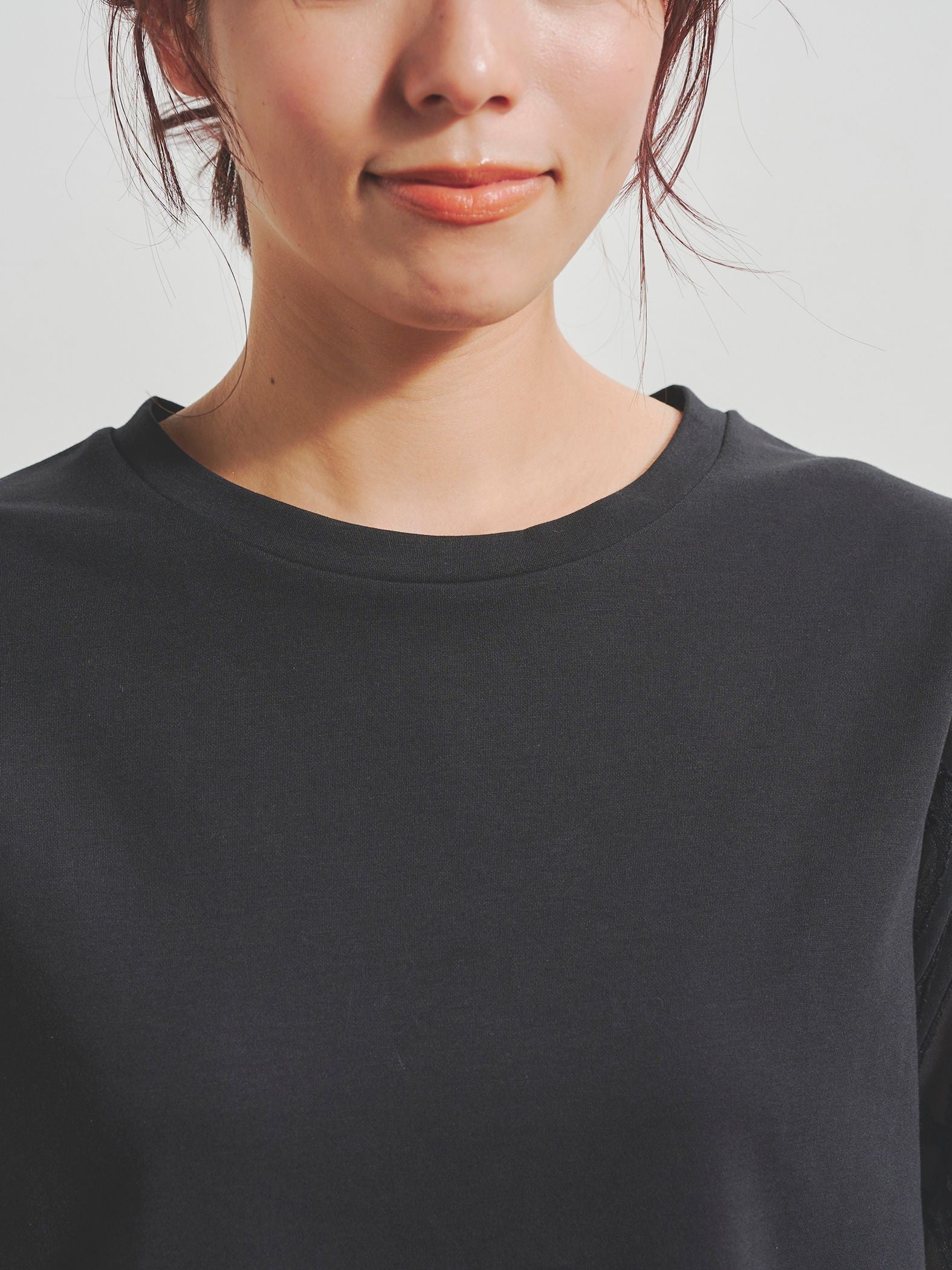 ジャガードバルーン半袖Tシャツ≪手洗い可能≫