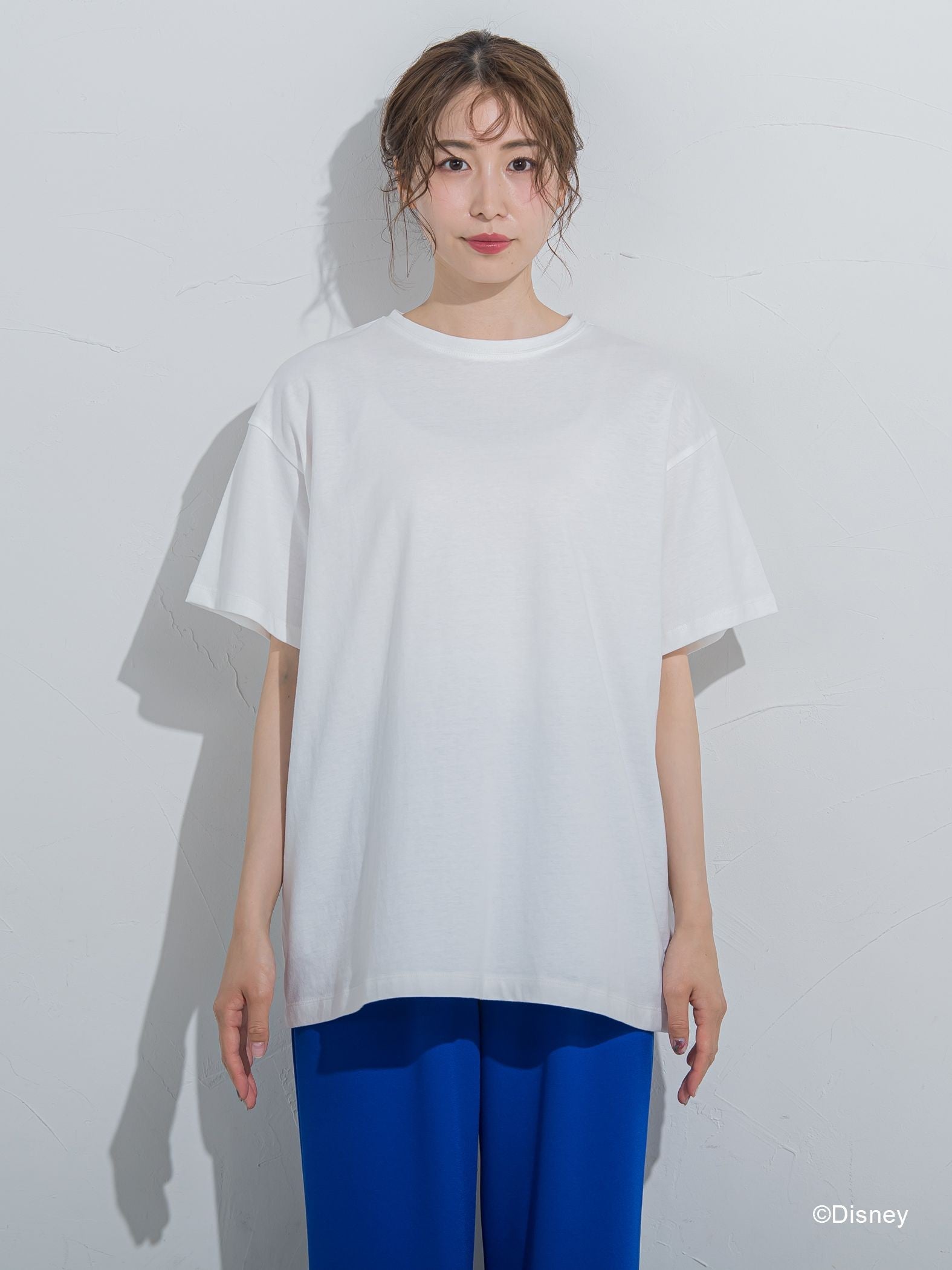 【DISNEY/ディズニー ミッキーマウス】MICKEYオーバーサイズバックプリントTシャツ《洗濯機で洗える》