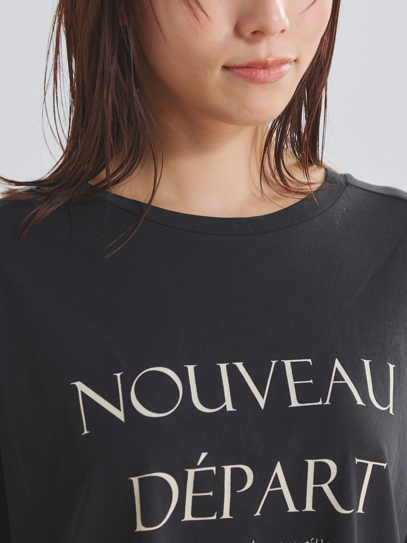 袖ラインロゴTシャツ