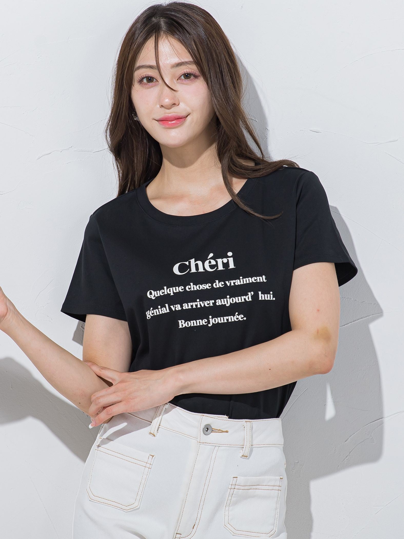 ワンポイントロゴTシャツ≪洗濯機で洗える≫