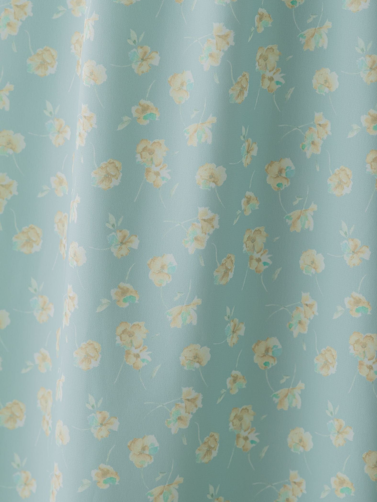 小花柄シアーワンピース ≪洗濯機で洗える≫