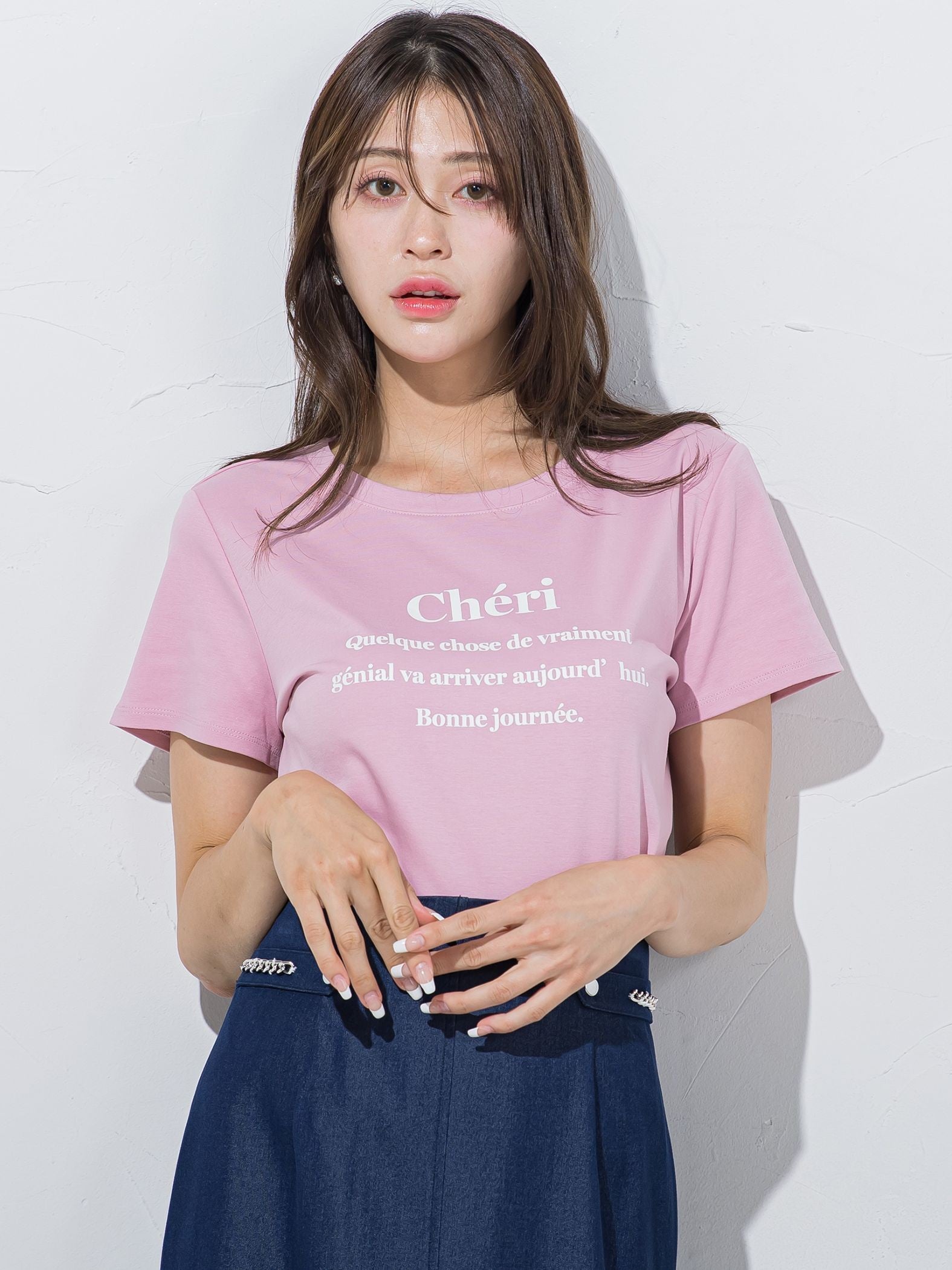 ワンポイントロゴTシャツ≪洗濯機で洗える≫