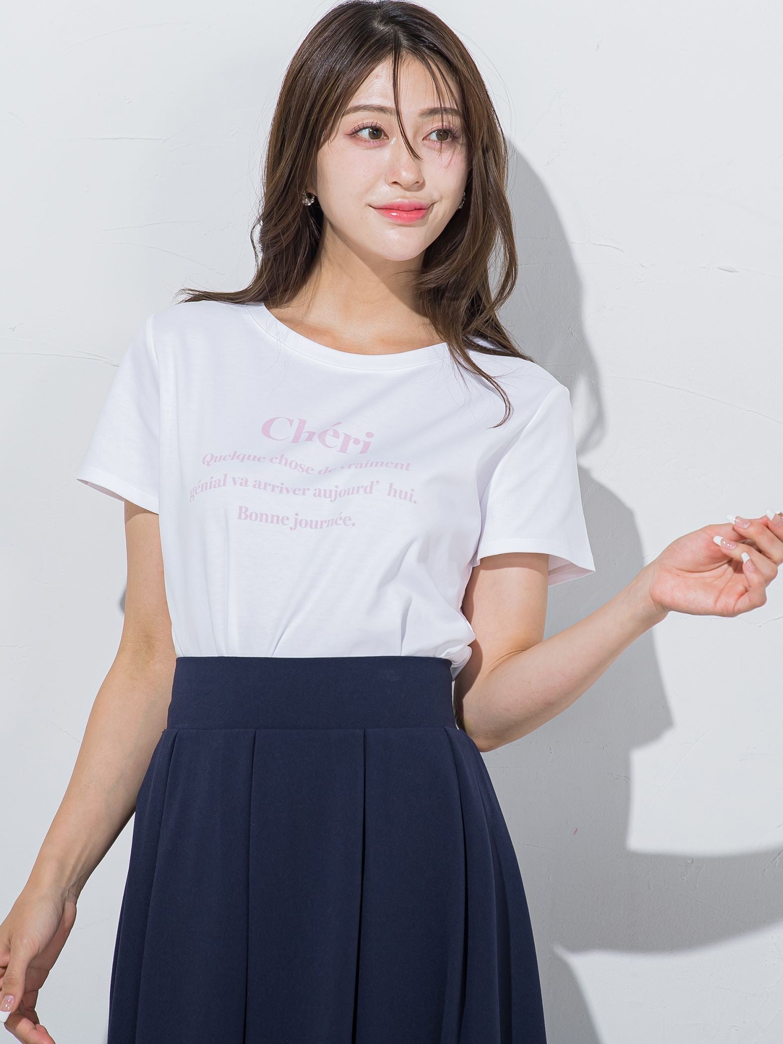 ワンポイントロゴTシャツ≪洗濯機で洗える≫