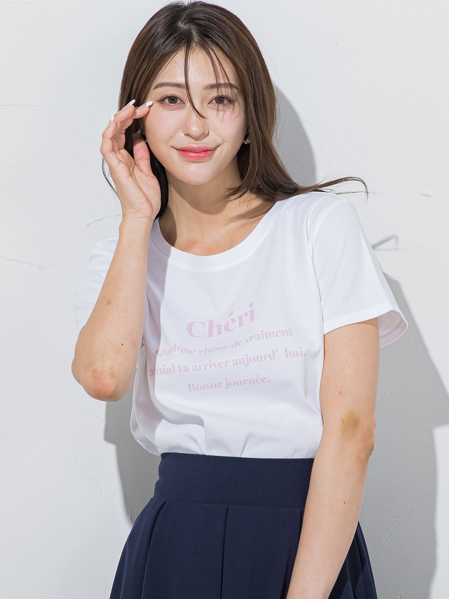ワンポイントロゴTシャツ≪洗濯機で洗える≫