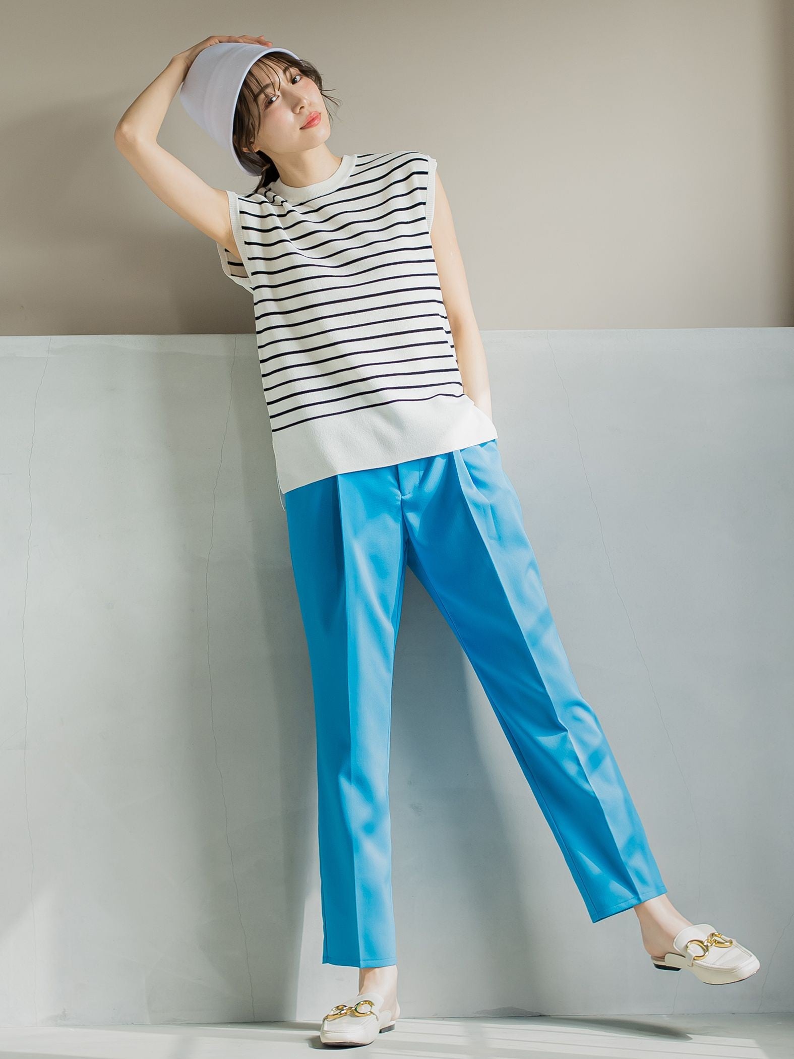 【ビッキー定番/新色登場!これからの夏に大活躍】麻タッチプルオーバー《手洗い可能》