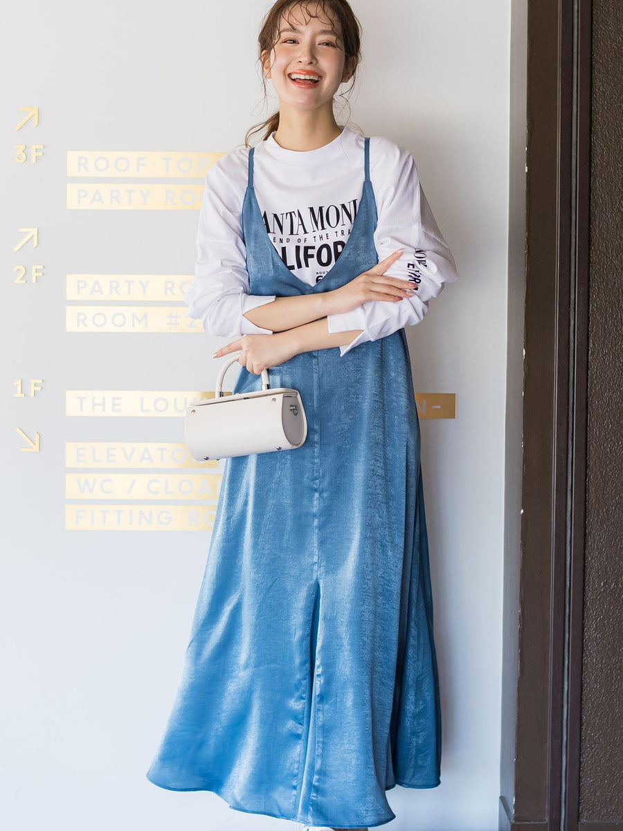 【インナー次第で様々なスタイルに】サテンキャミワンピース《洗濯機で洗える》 | VICKY（ビッキー） | レディースファッション通販のJ  Lounge【公式】