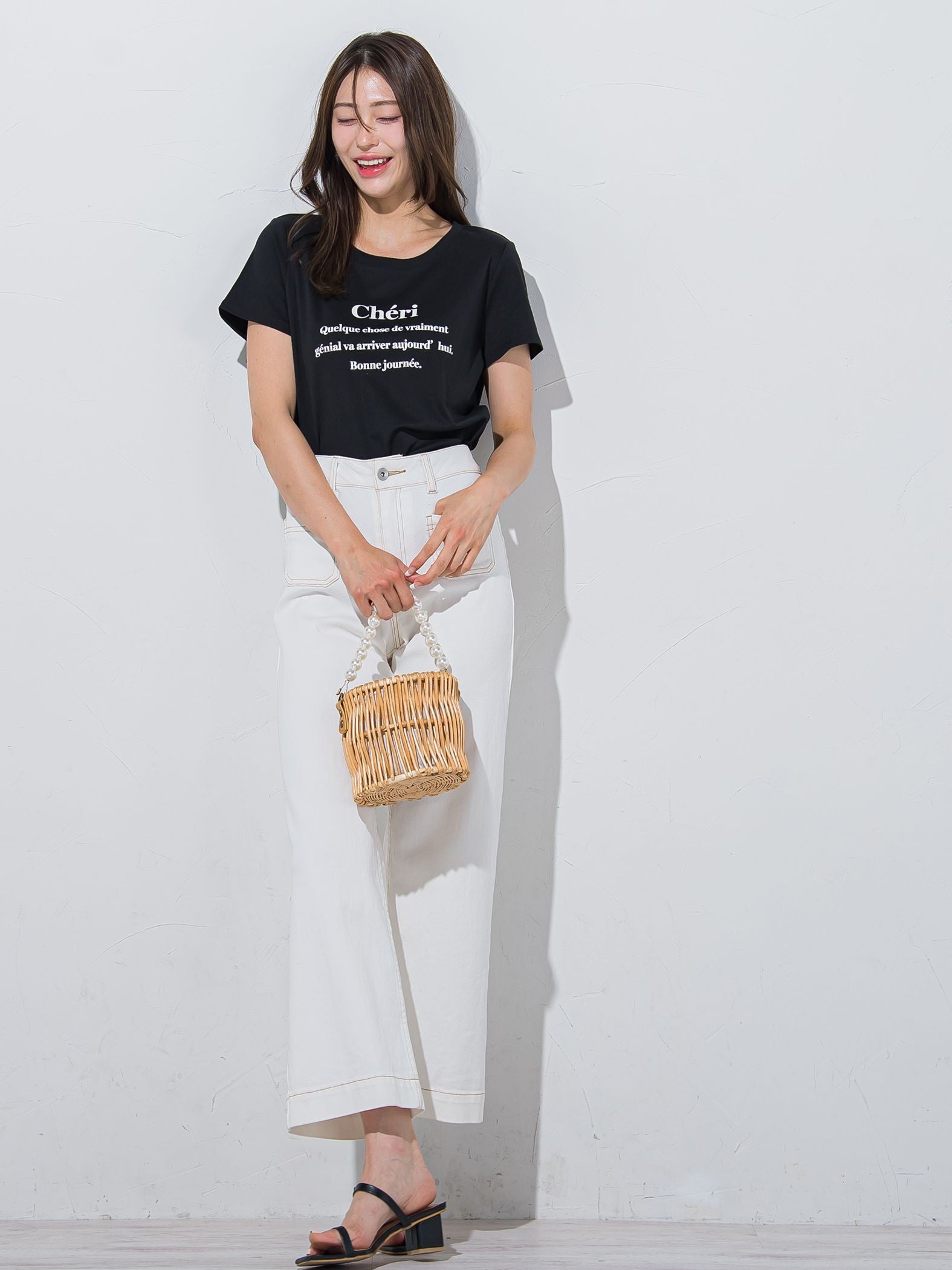 ワンポイントロゴTシャツ≪洗濯機で洗える≫