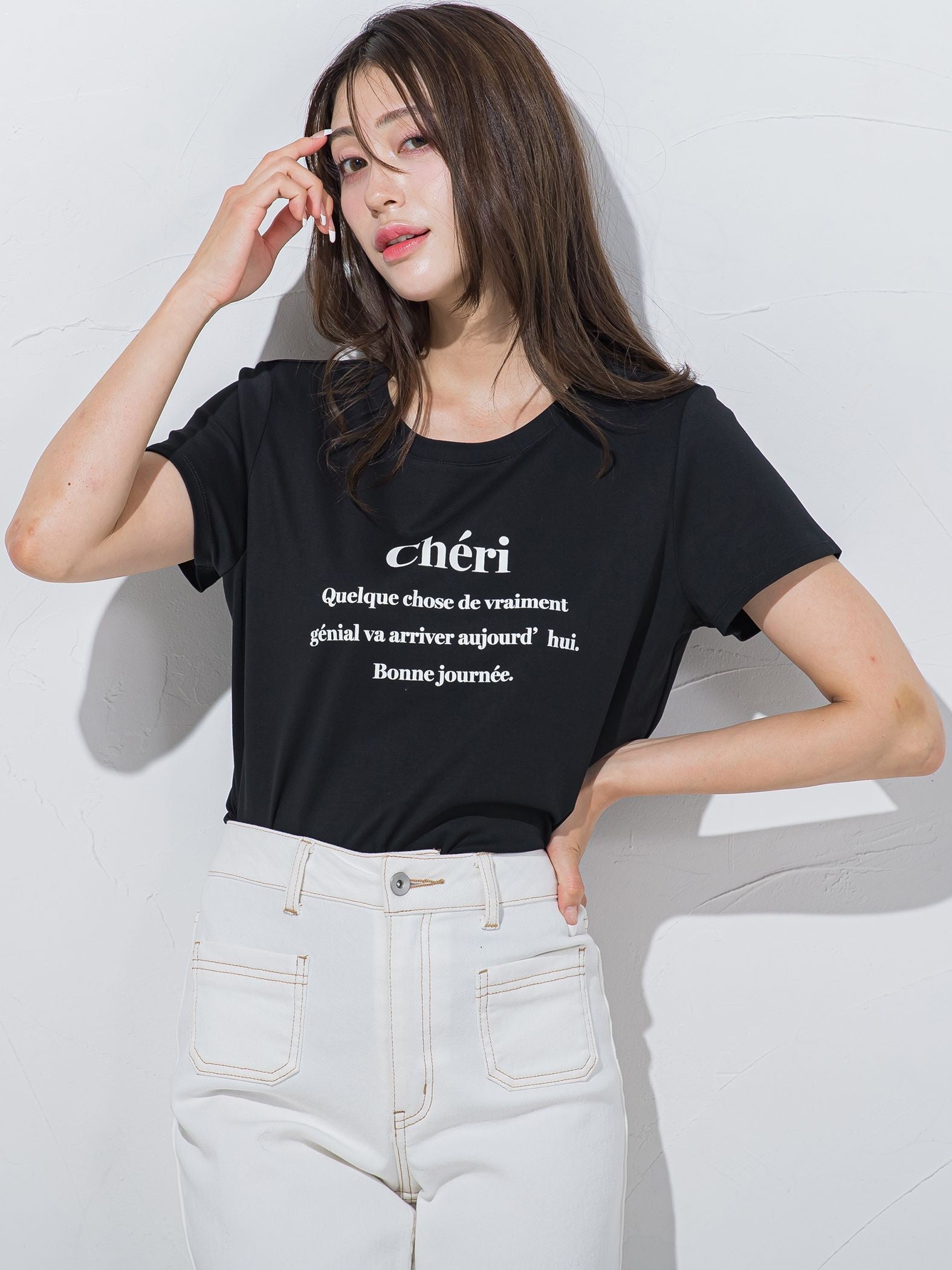 ワンポイントロゴTシャツ≪洗濯機で洗える≫