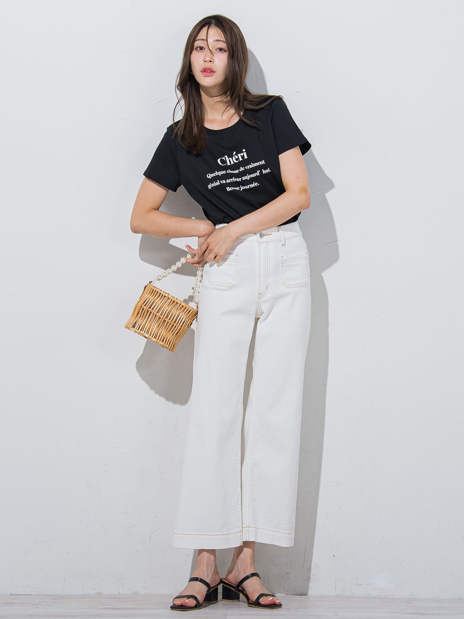 ワンポイントロゴTシャツ≪洗濯機で洗える≫