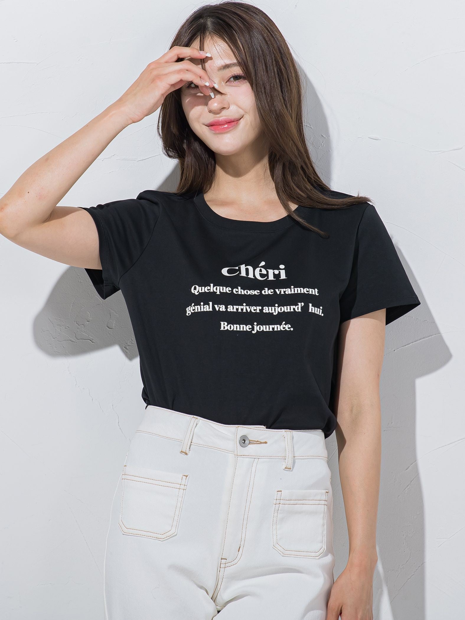 ワンポイントロゴTシャツ≪洗濯機で洗える≫