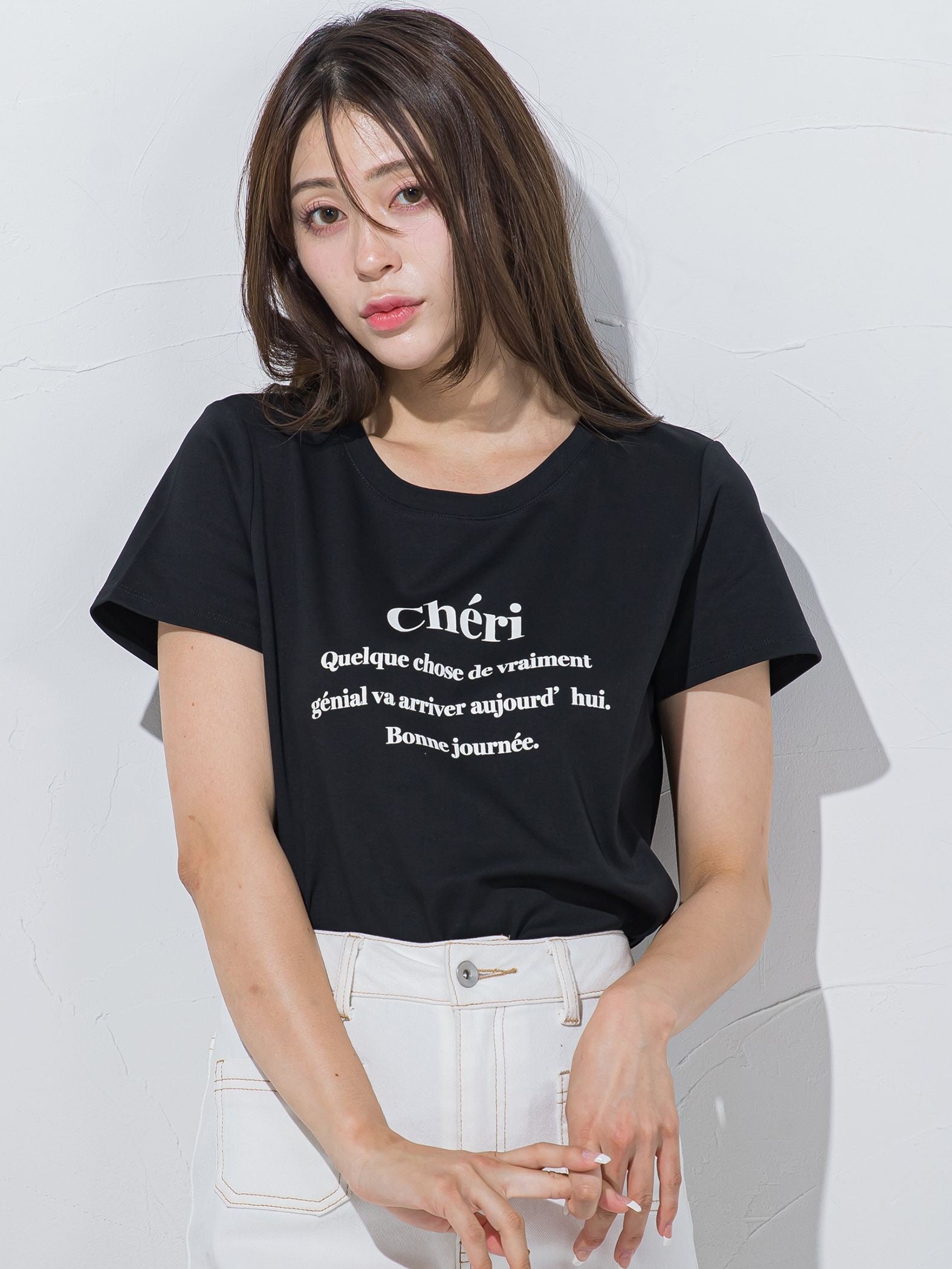 ワンポイントロゴTシャツ≪洗濯機で洗える≫