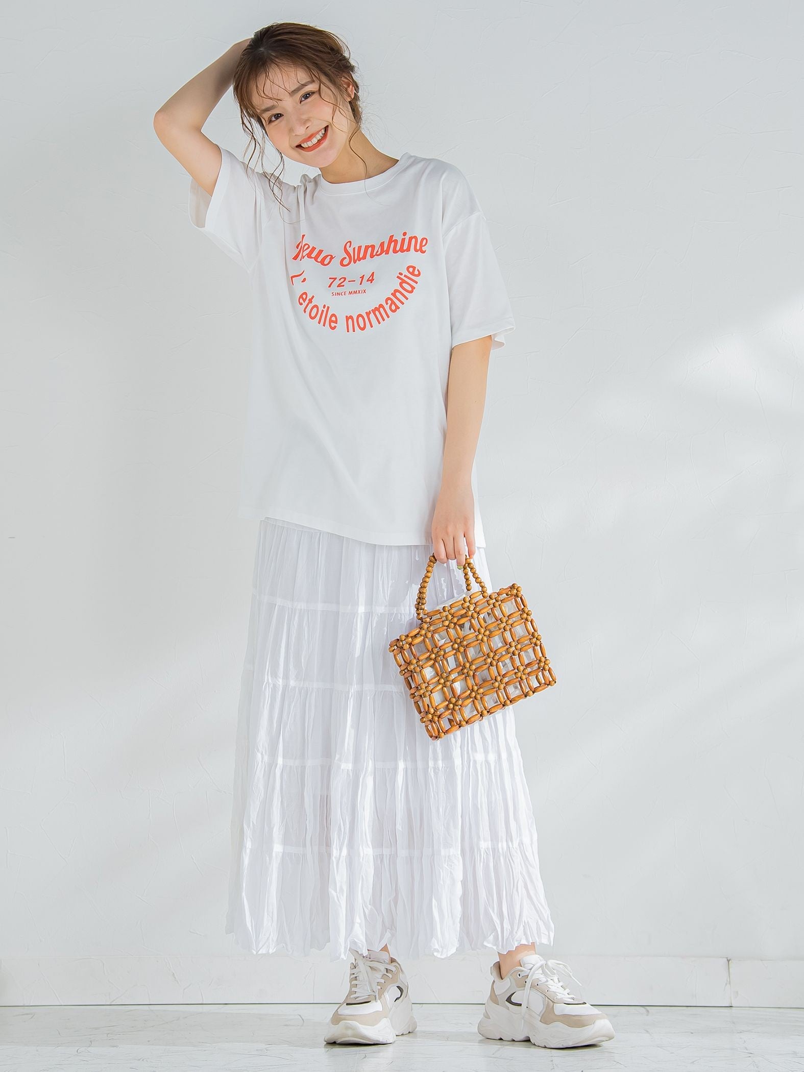 【カフェ風のロゴが可愛い】カフェロゴTシャツ《洗濯機で洗える》