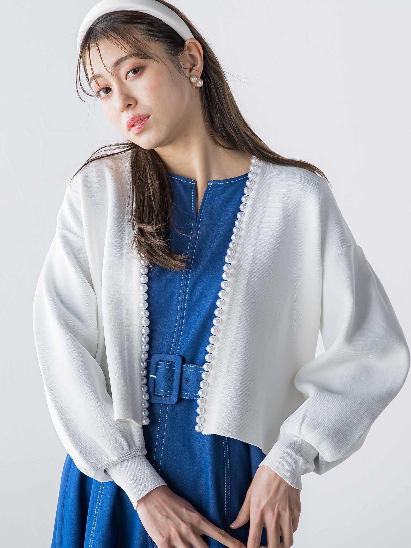 パール付きボレロ《手洗い可能》
