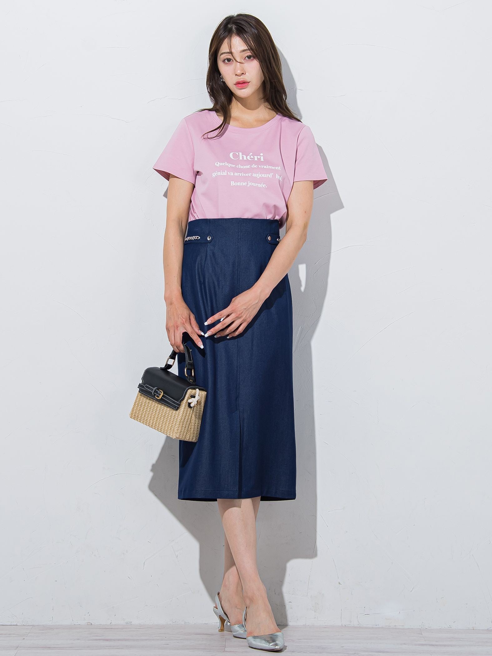 ワンポイントロゴTシャツ≪洗濯機で洗える≫