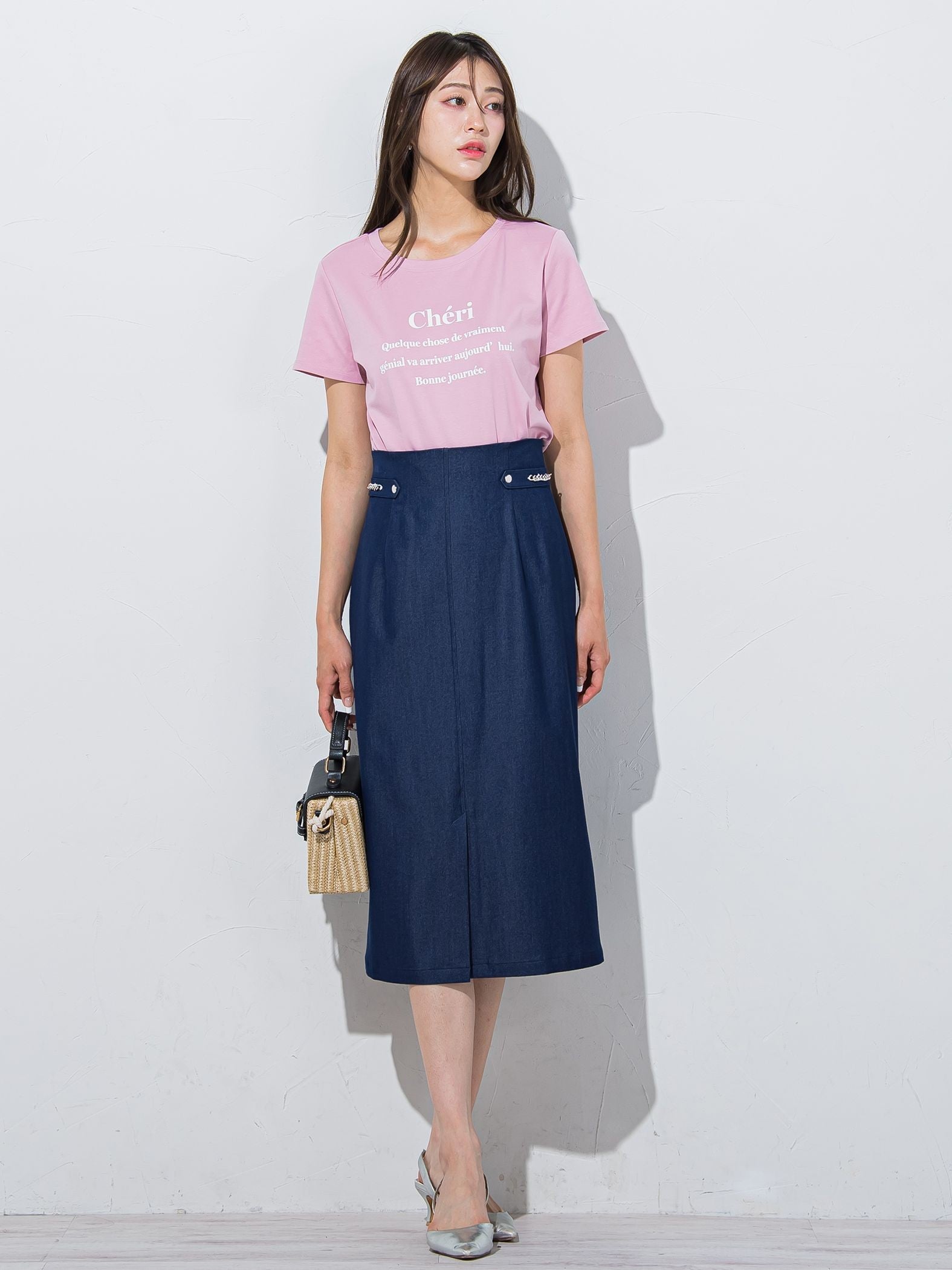 ワンポイントロゴTシャツ≪洗濯機で洗える≫