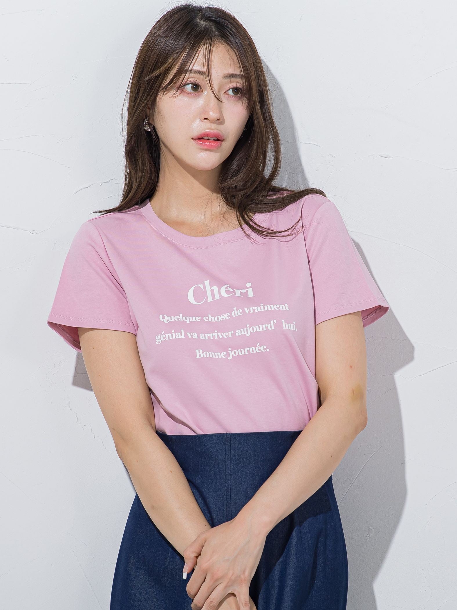 ワンポイントロゴTシャツ≪洗濯機で洗える≫