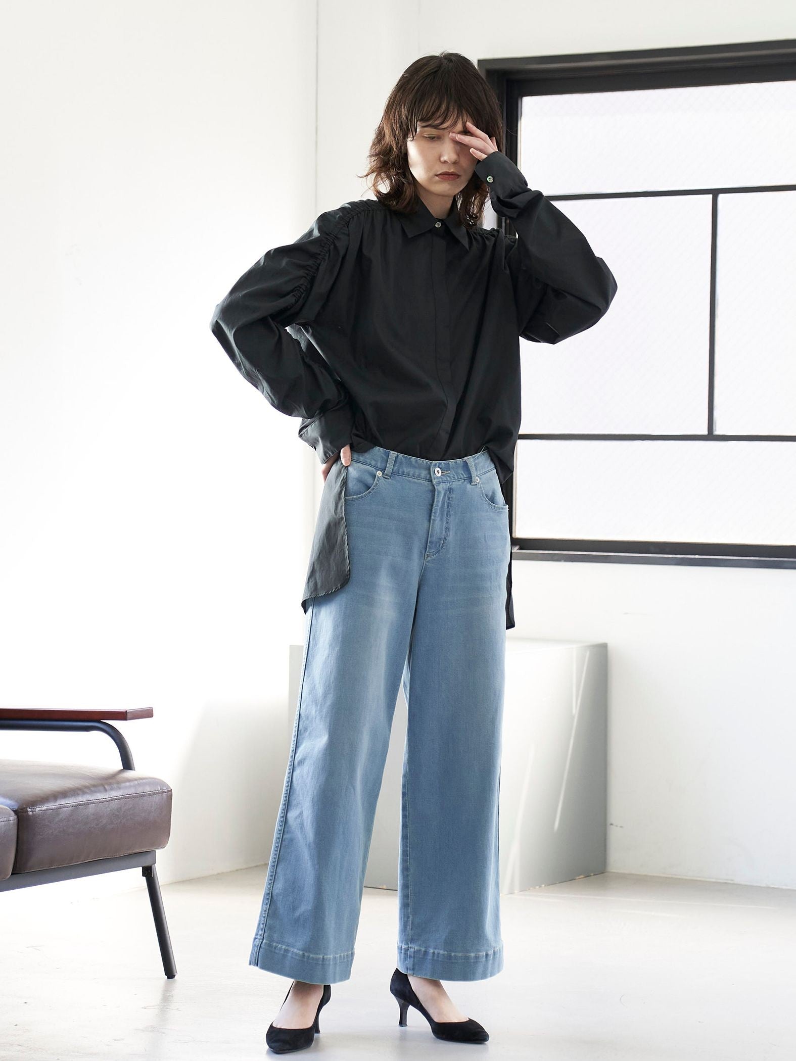 【極】調湿/温度コントロール デニムパンツ≪洗濯機で洗える≫