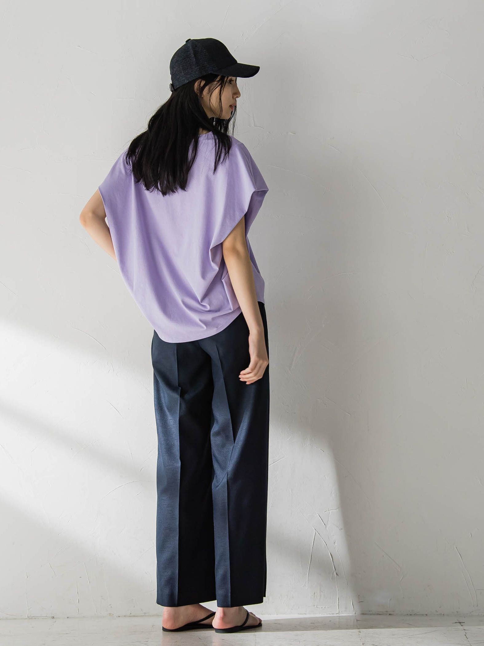 プレーティングタックプリントTシャツ≪洗濯機で洗える≫