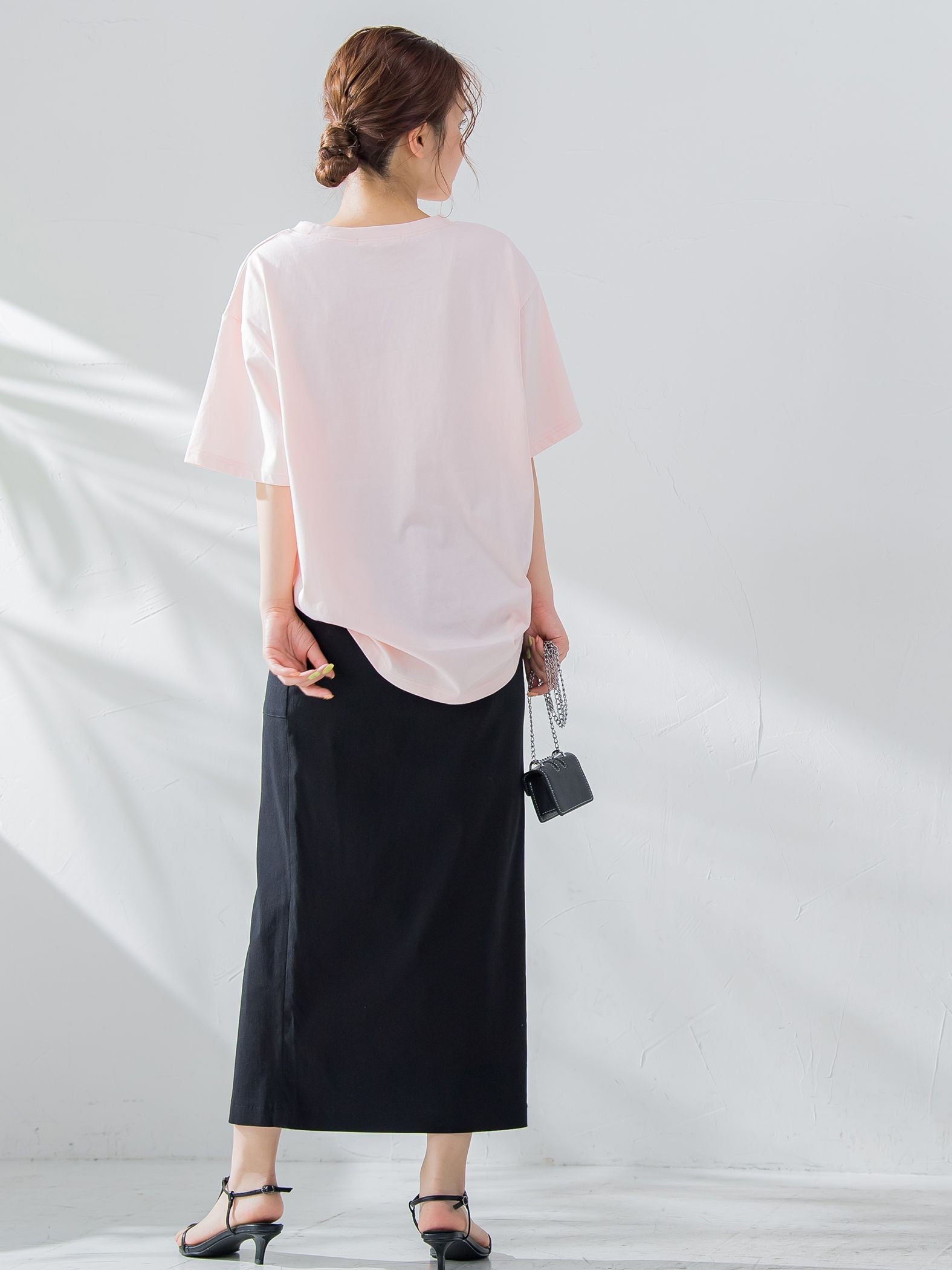 【畔勝遥さんコラボ商品】《unisex》Palm treeフォトプリントTシャツ《洗濯機で洗える》