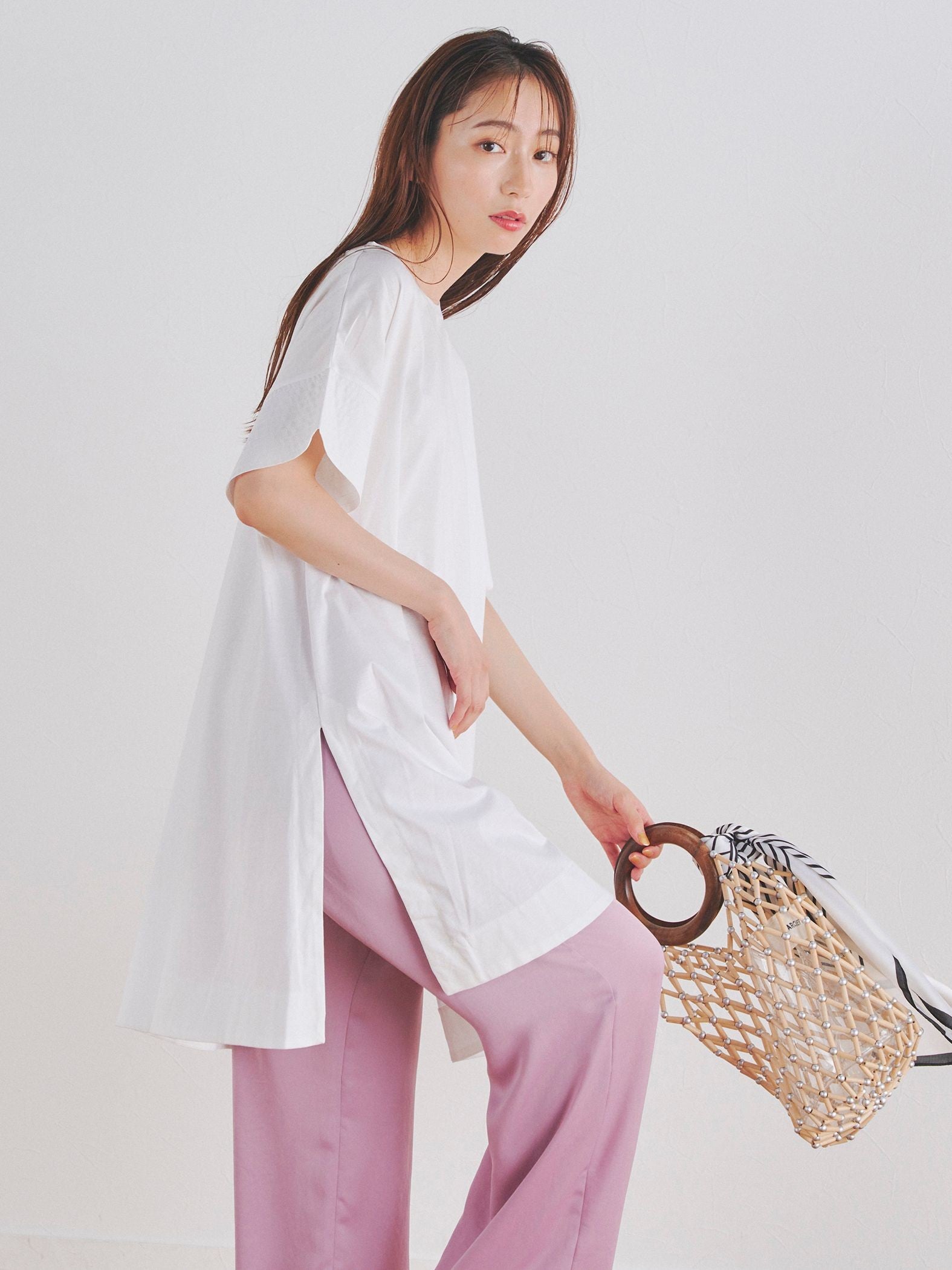 チュニックTシャツ≪洗濯機で洗える≫