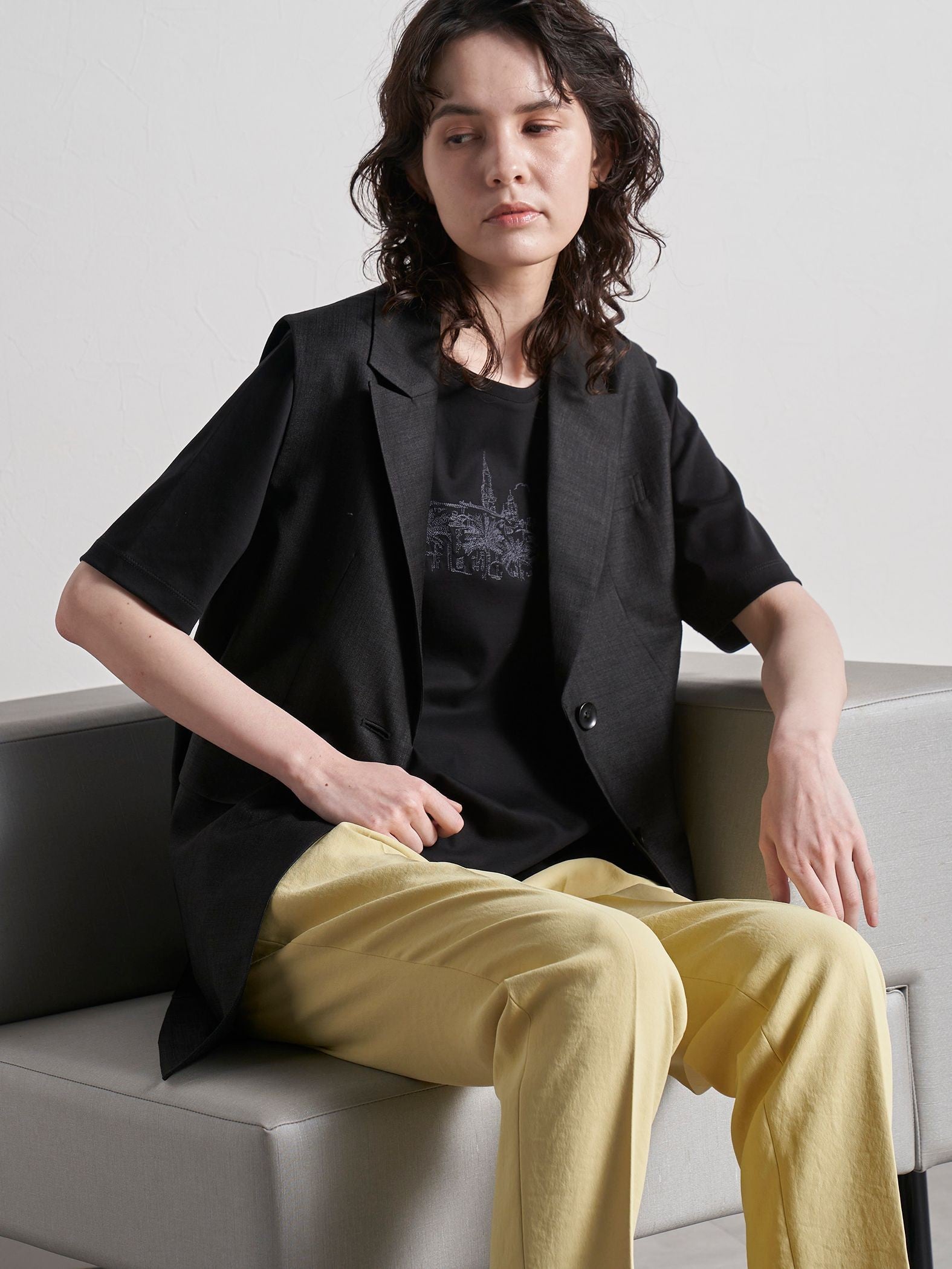 【大きいサイズ】コットン100%刺繍カットソー《洗濯機で洗える》