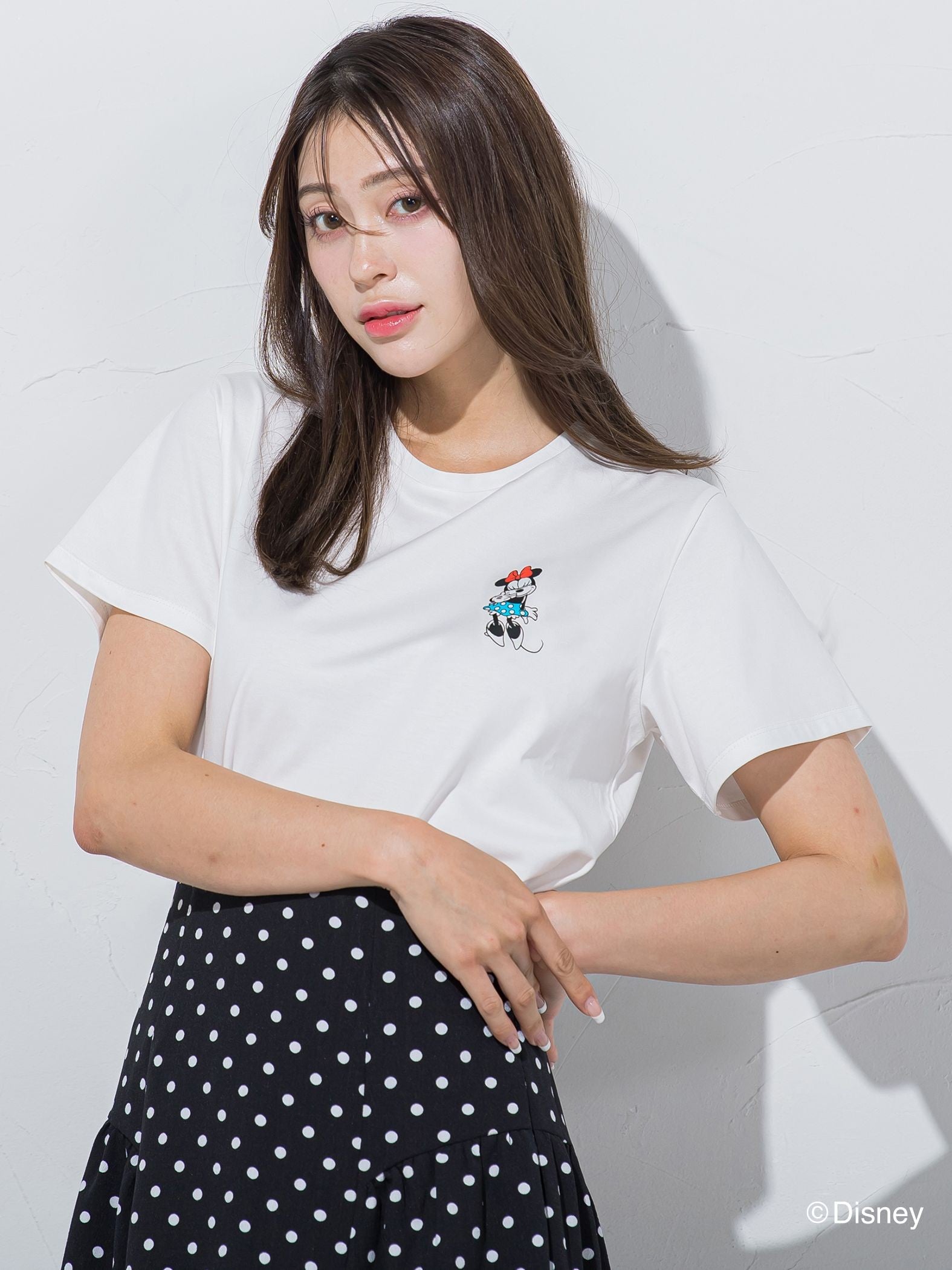 【BIOGRACE】ミニーマウスTシャツ 《VINTAGE CHARACTER ART/洗濯機で洗える》