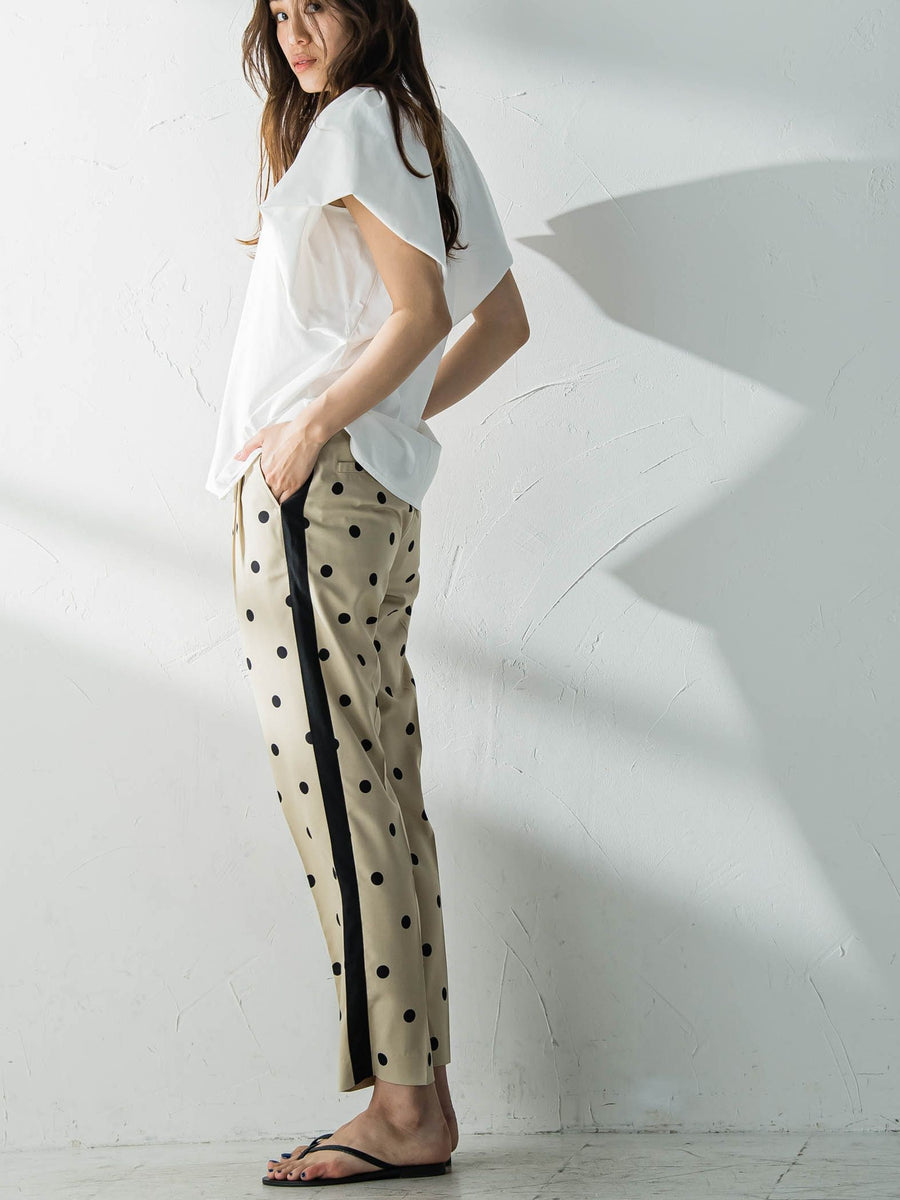 リネンライクドット柄パンツ≪洗濯機で洗える≫ MAYSON GREY（メイソングレイ） レディースファッション通販のJ Lounge【公式】