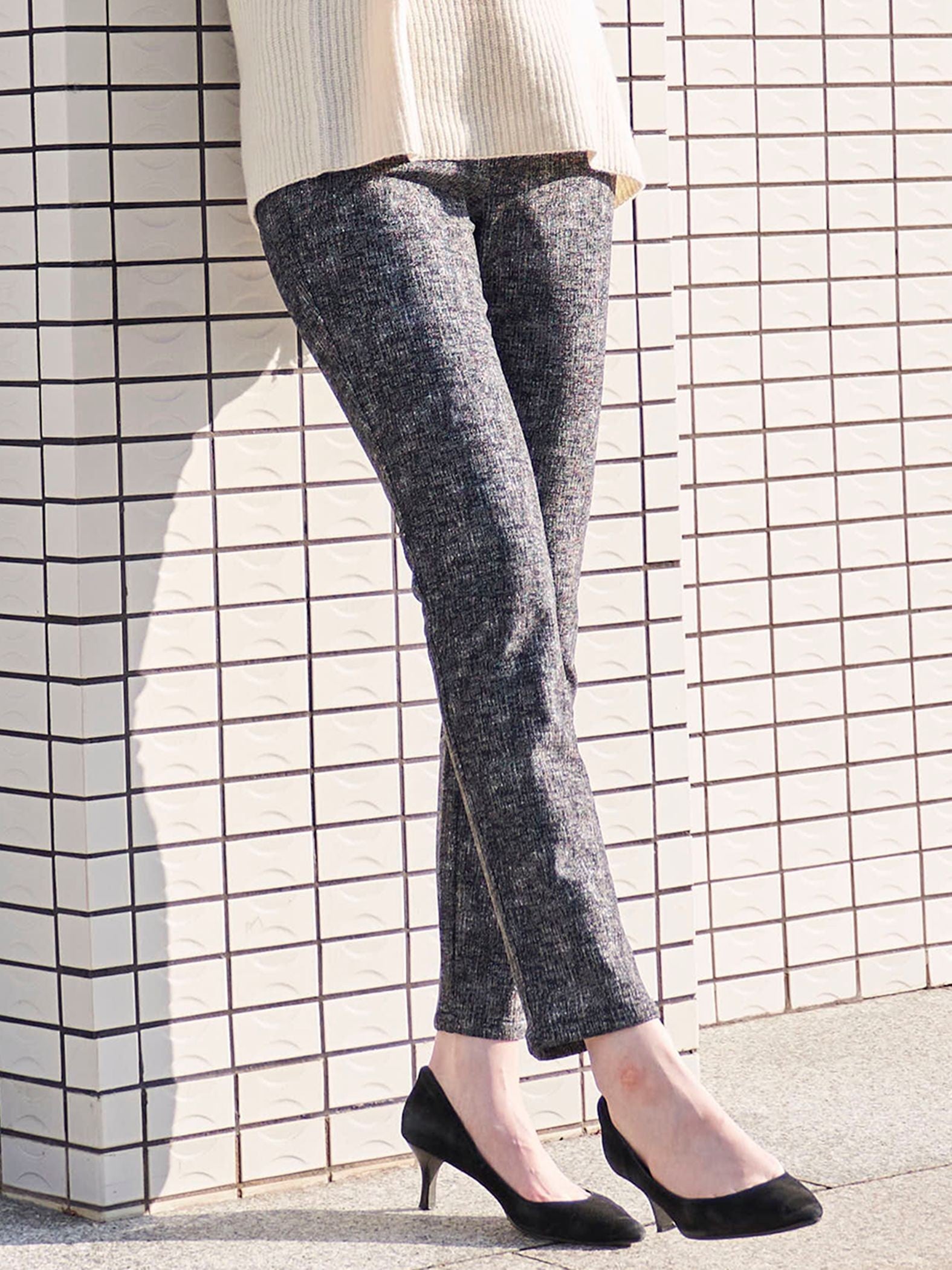 ツィードハイテンション起毛パンツ≪洗濯機で洗える≫