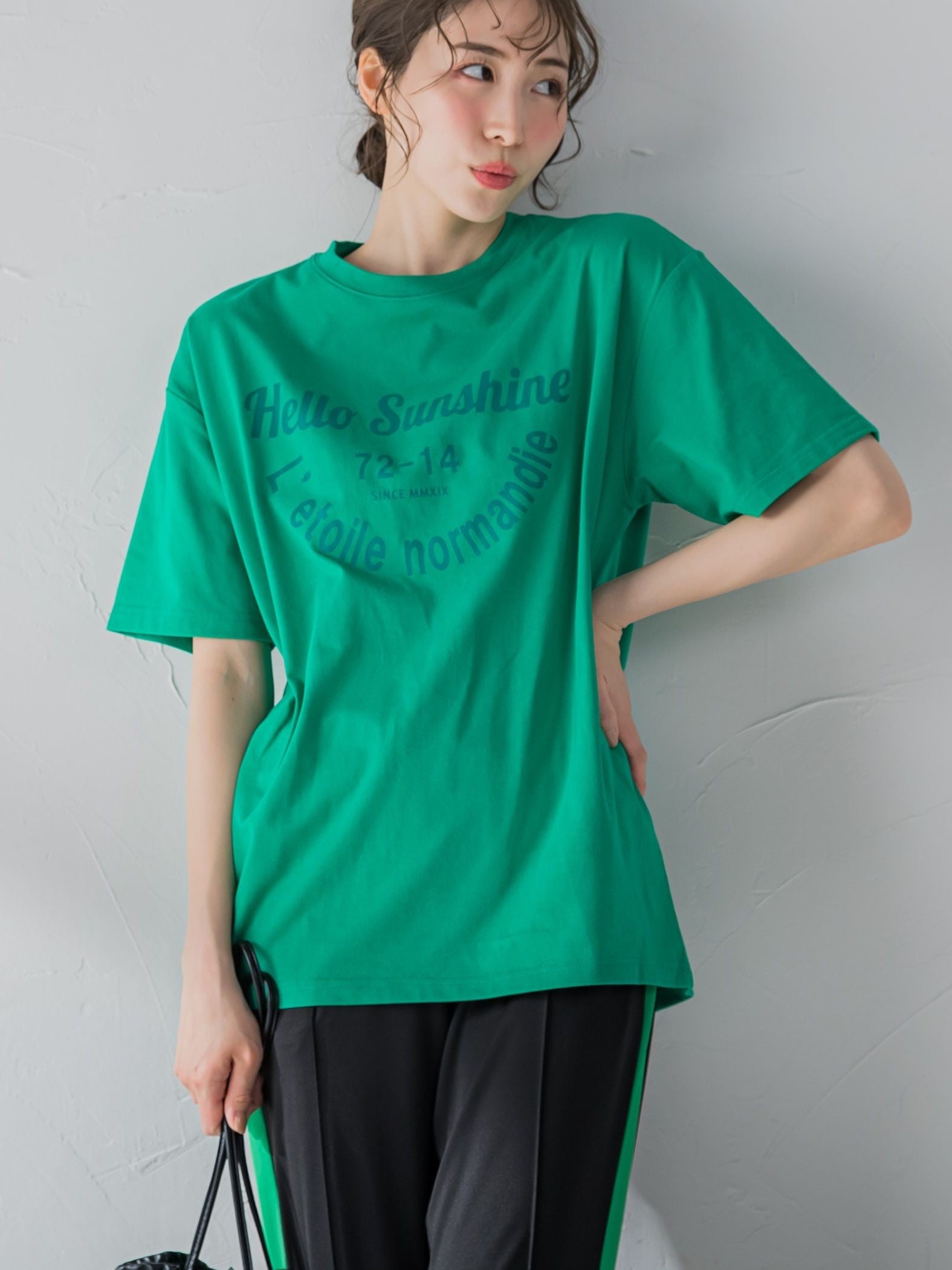 【カフェ風のロゴが可愛い】カフェロゴTシャツ《洗濯機で洗える》