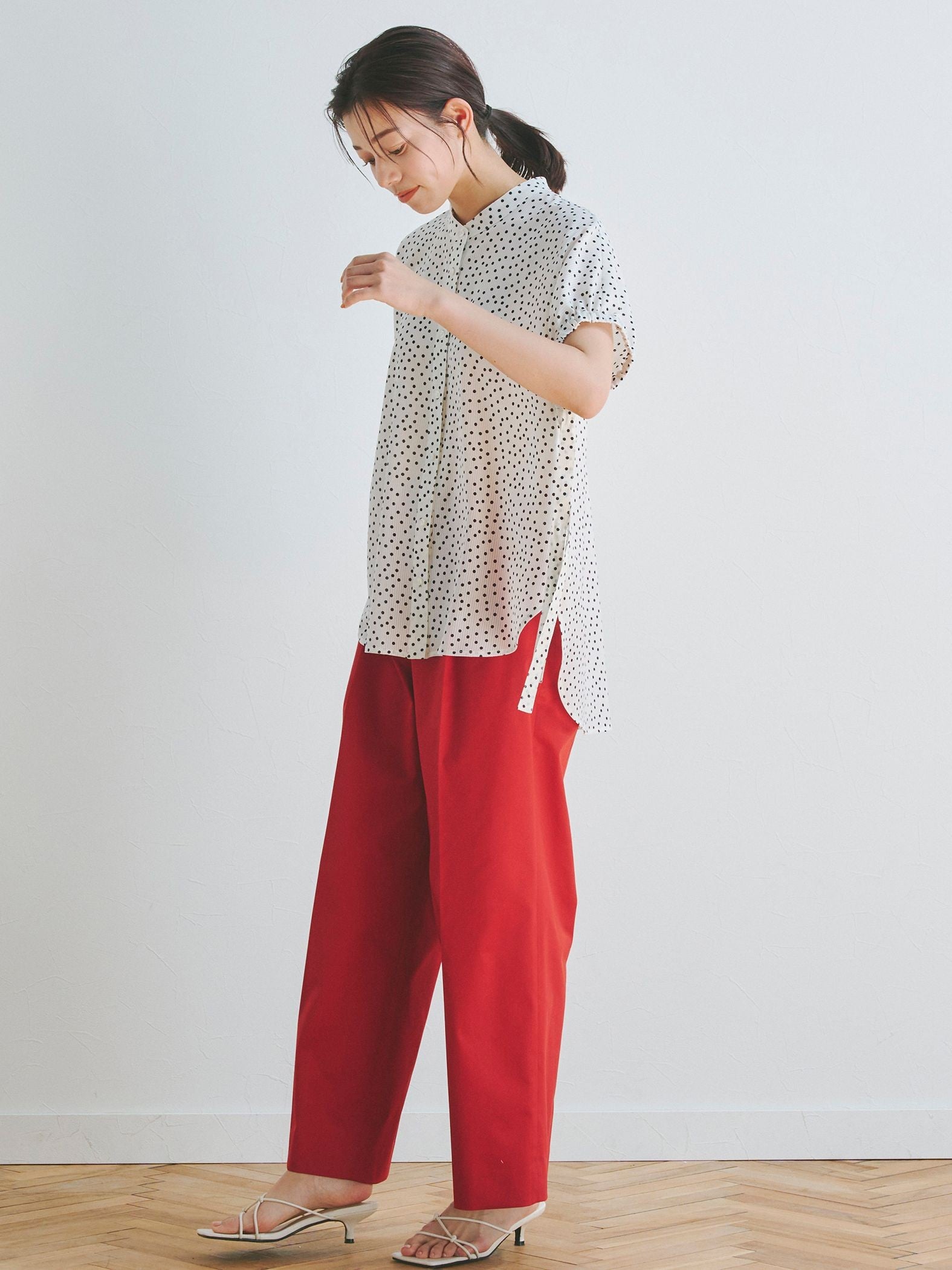 T/Cライトツイルストレッチパンツ≪洗濯機で洗える≫
