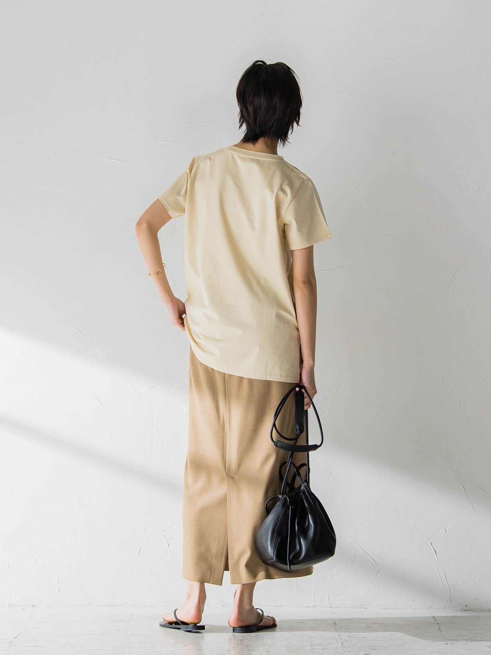 ロゴプリントベーシックTシャツ≪洗濯機で洗える≫
