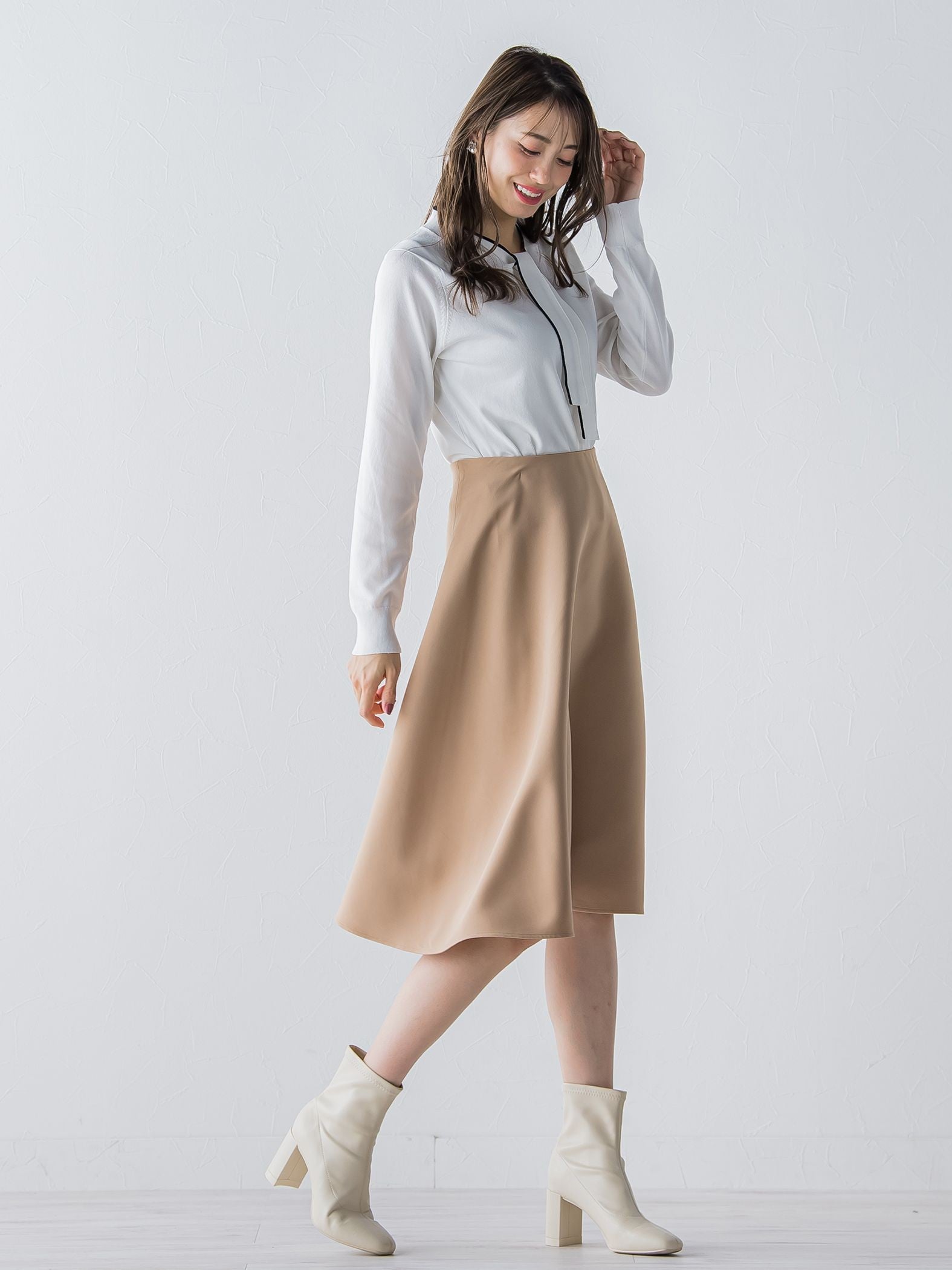 【WEB別注】ボウタイニット《手洗い可能》