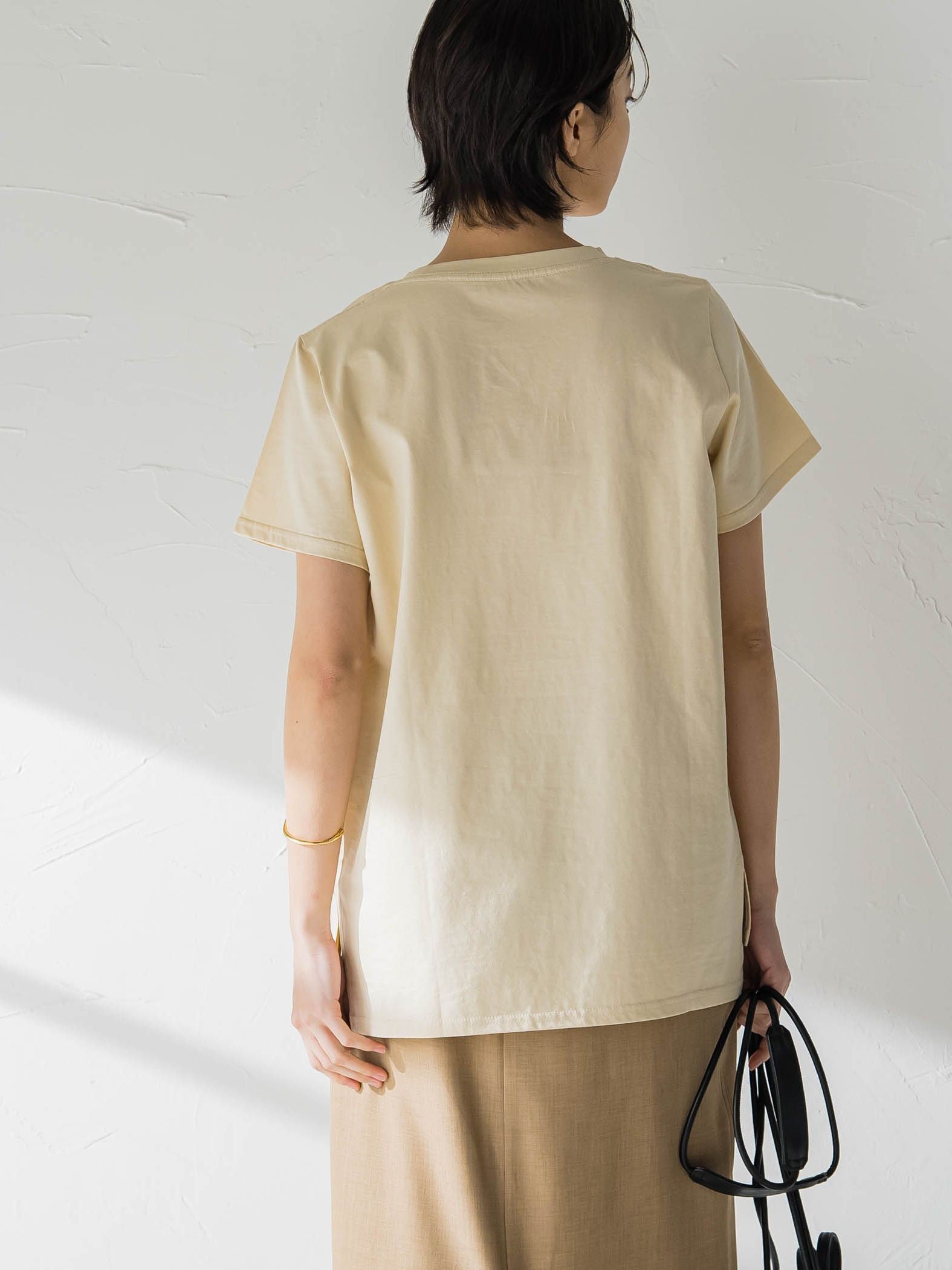 ロゴプリントベーシックTシャツ≪洗濯機で洗える≫