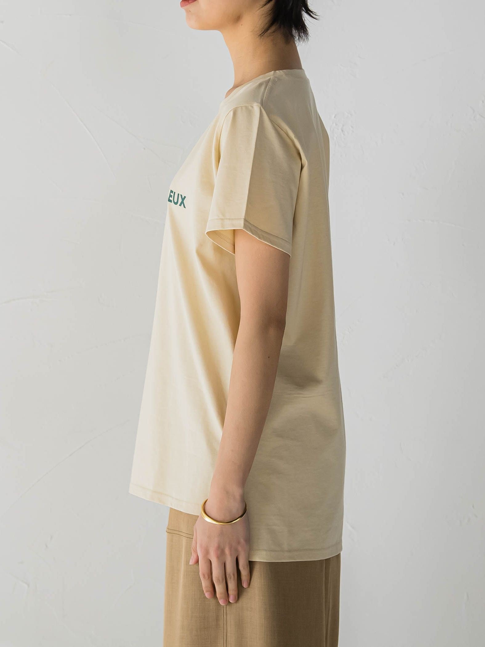 ロゴプリントベーシックTシャツ≪洗濯機で洗える≫