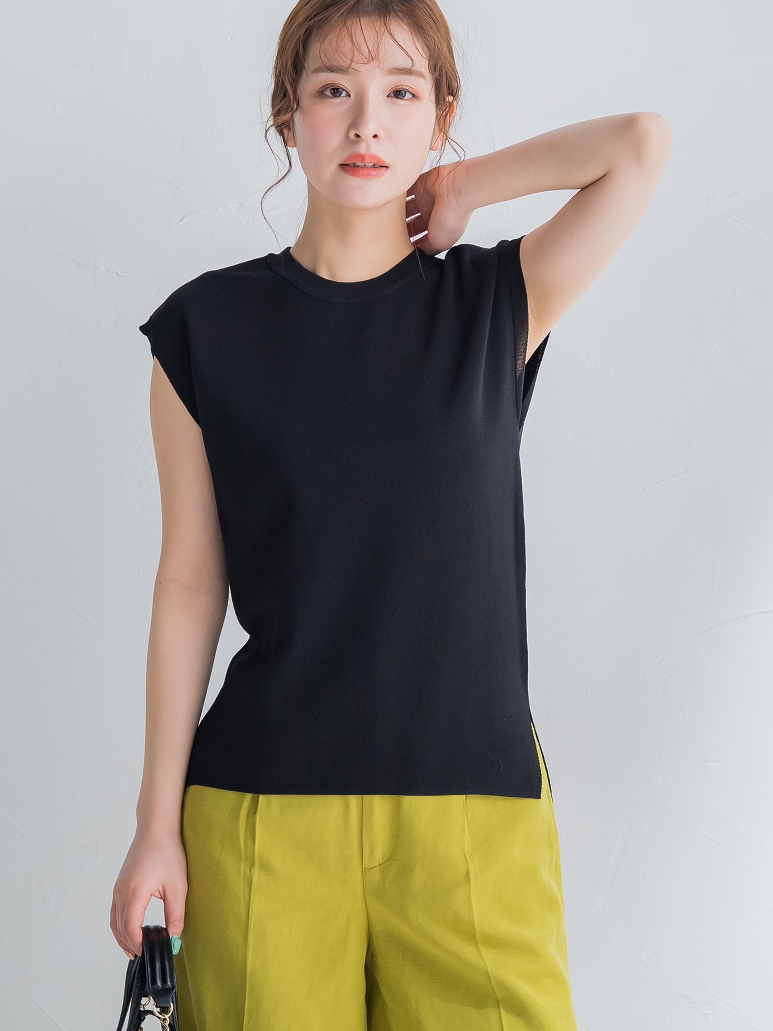 【ビッキー定番/新色登場!これからの夏に大活躍】麻タッチプルオーバー《手洗い可能》