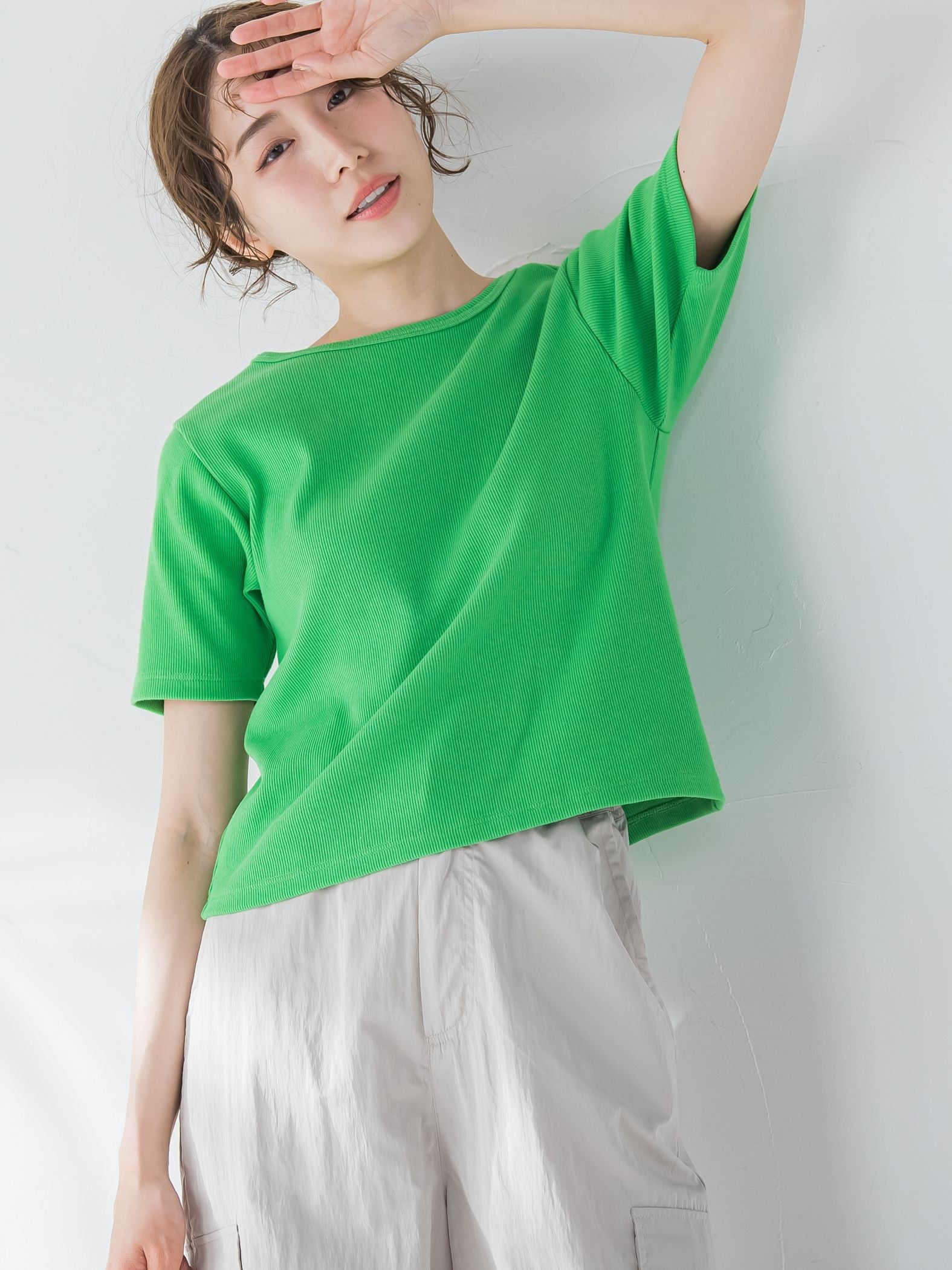 【着回し力抜群】テレコバックオープンTシャツ《洗濯機で洗える》