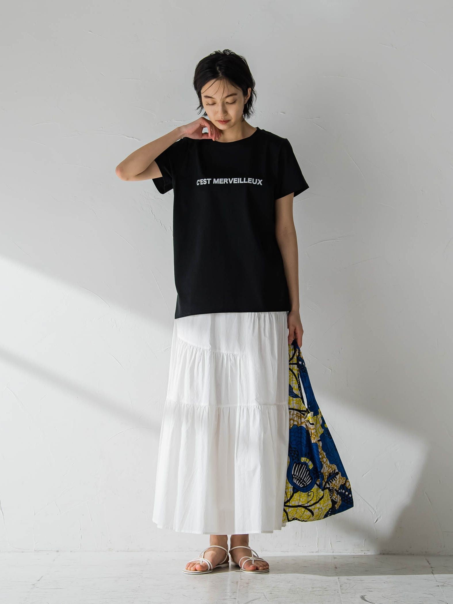ロゴプリントベーシックTシャツ≪洗濯機で洗える≫