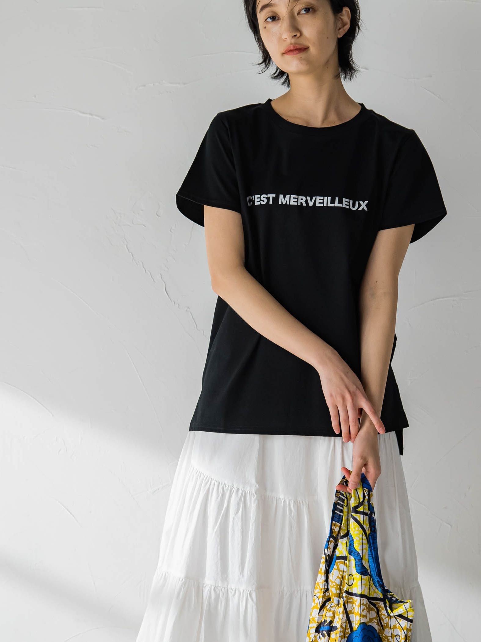 ロゴプリントベーシックTシャツ≪洗濯機で洗える≫