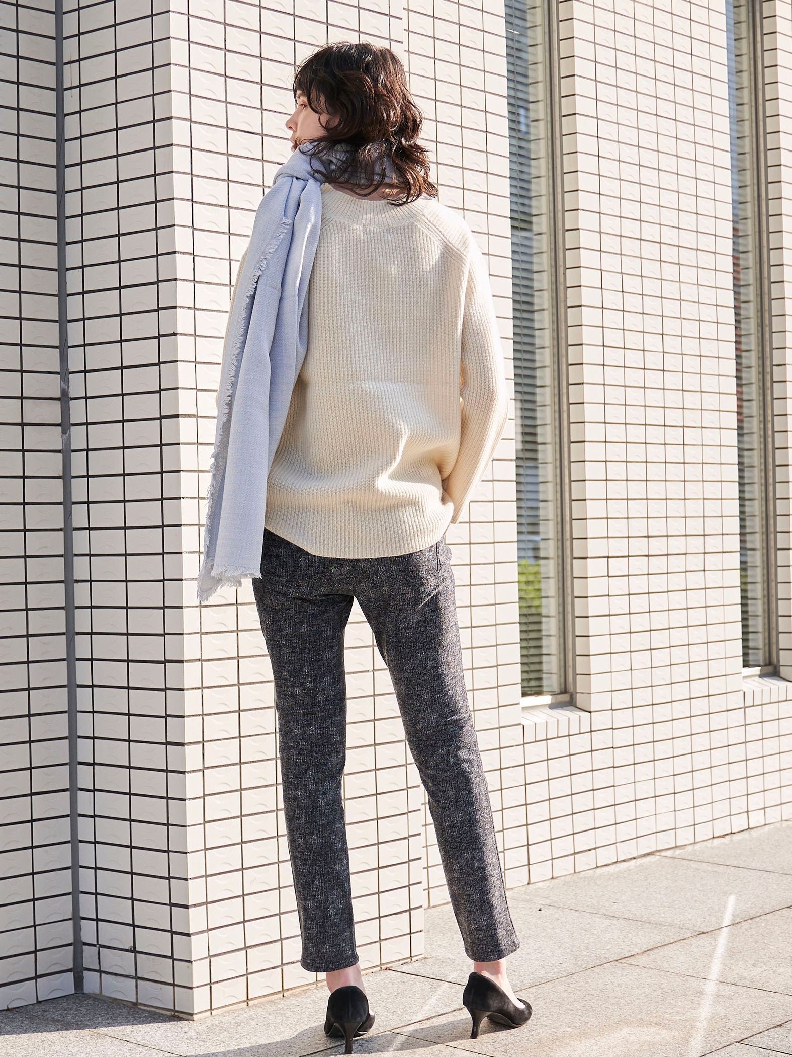 ツィードハイテンション起毛パンツ≪洗濯機で洗える≫