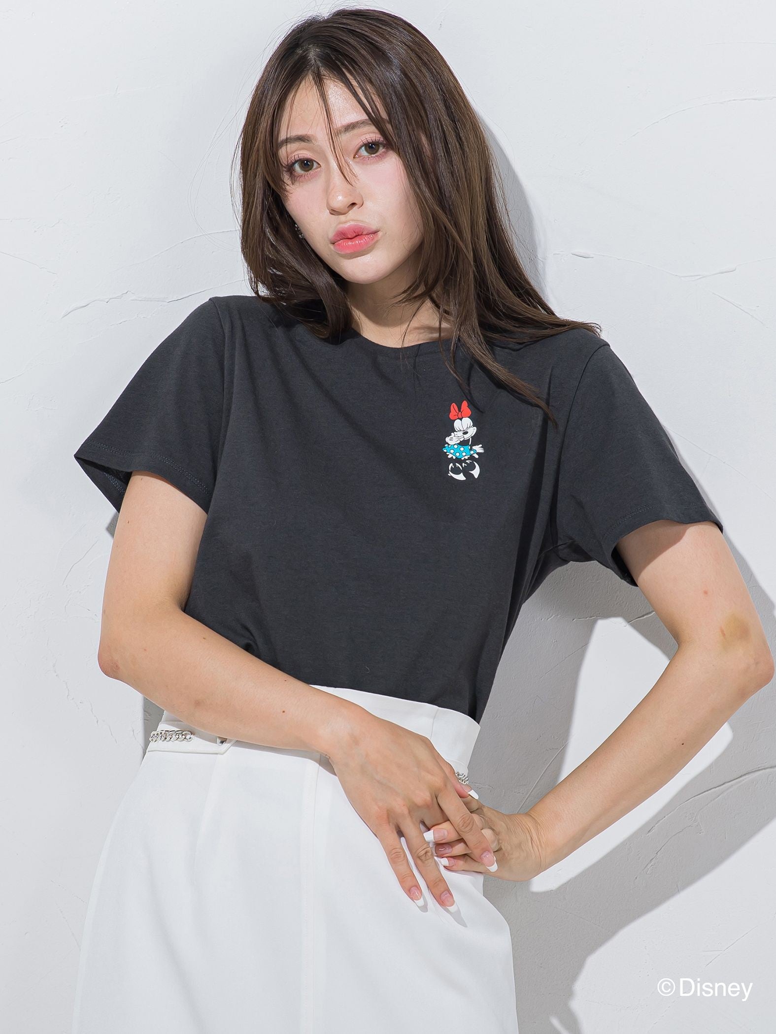 【BIOGRACE】ミニーマウスTシャツ 《VINTAGE CHARACTER ART/洗濯機で洗える》