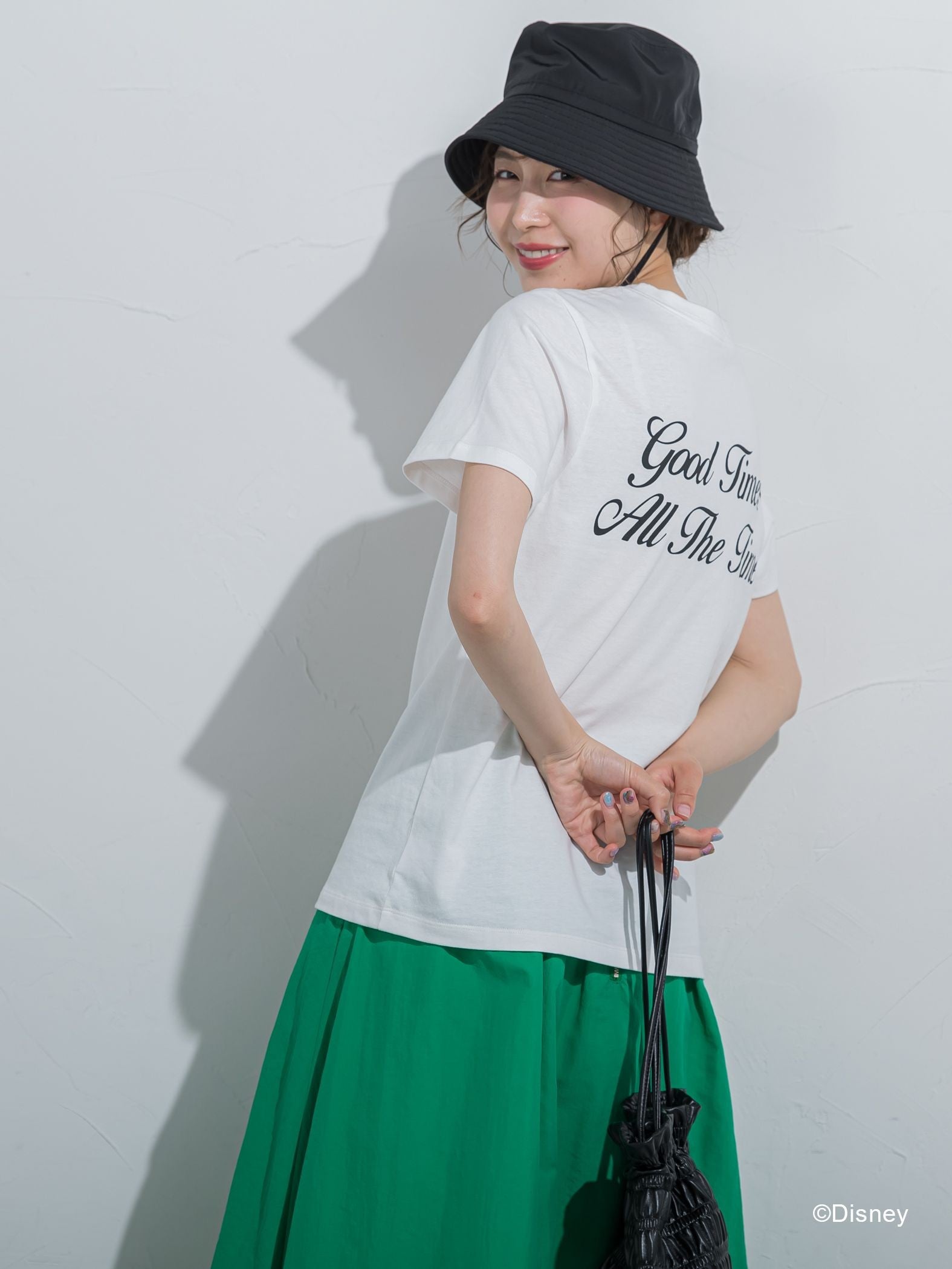 【DISNEY/ディズニー ミッキーマウス】MICKEYコンパクトサイズTシャツ《洗濯機で洗える》