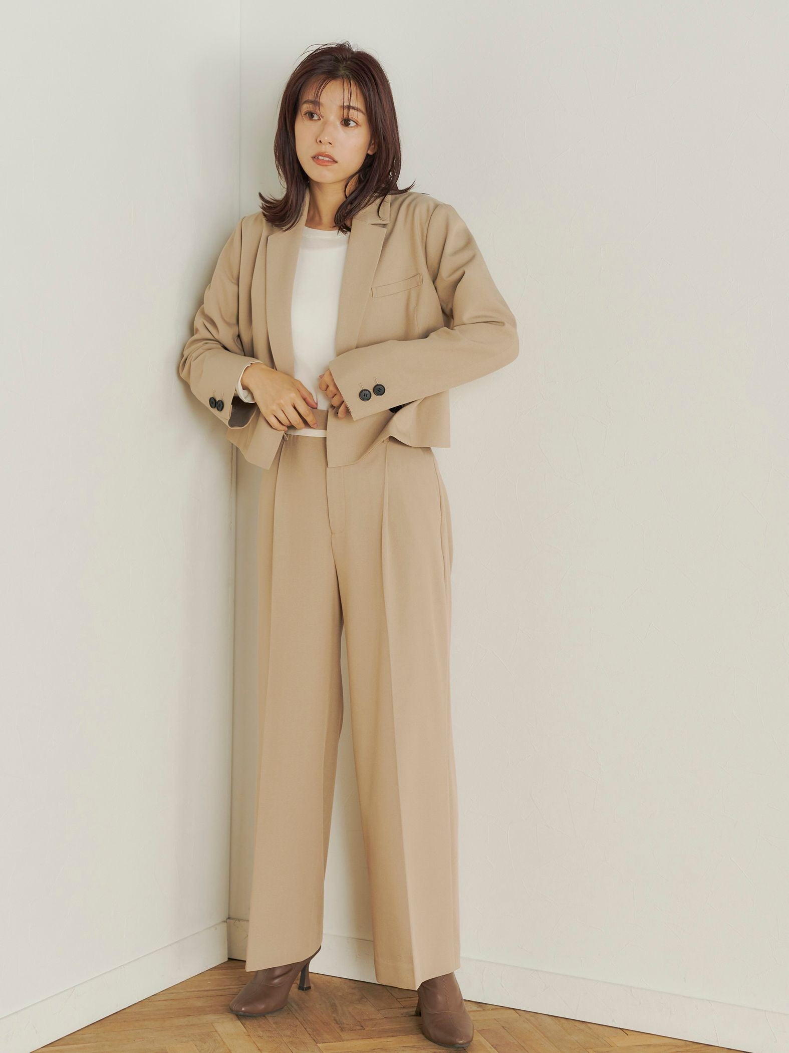 プラミカルツイルショートジャケット≪セットアップ対応≫