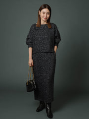 エディター東原妙子 × LAUTREAMONT /フェザージャガードタイトスカート