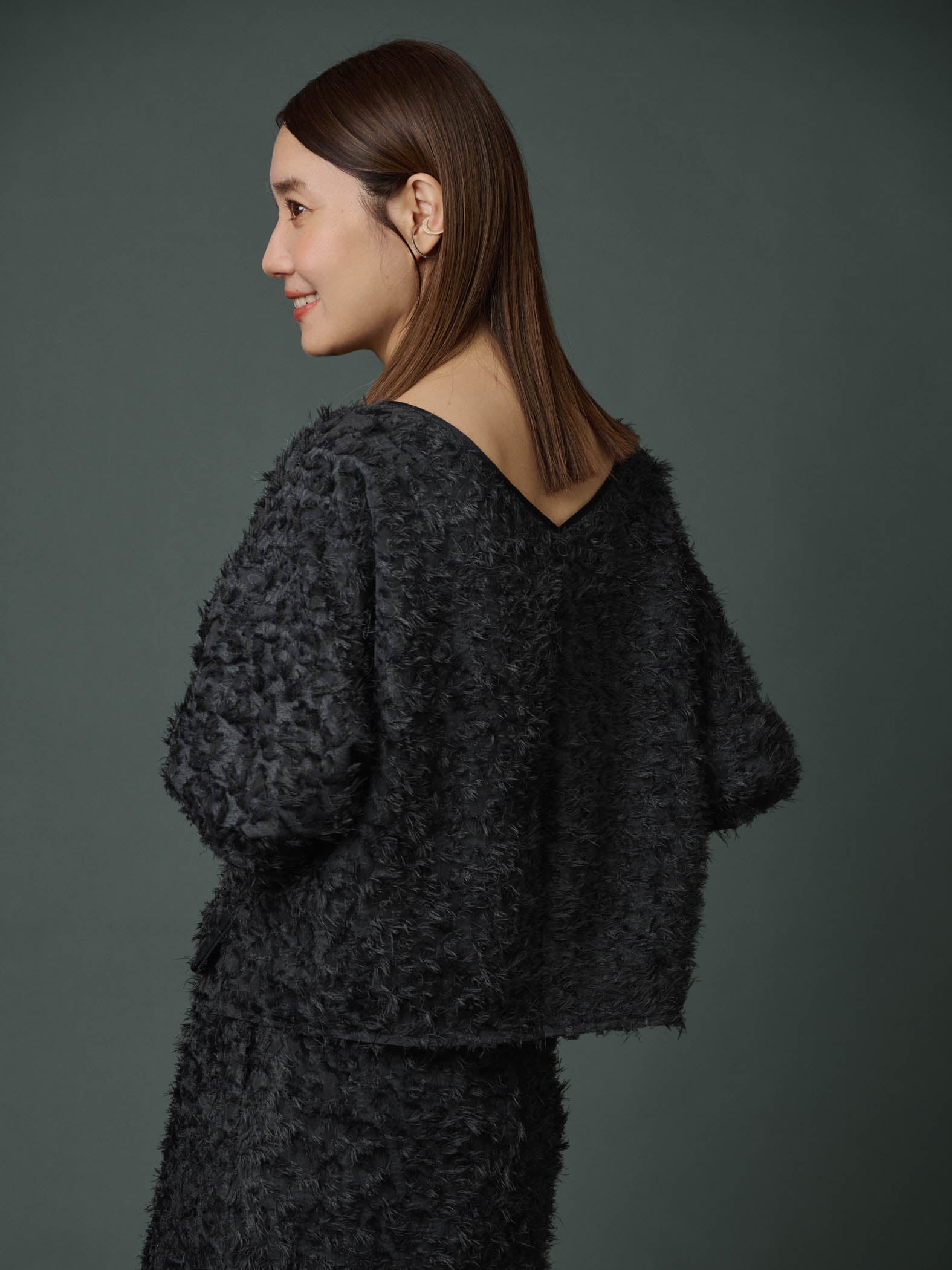 エディター東原妙子 × LAUTREAMONT /フェザージャガードブラウス