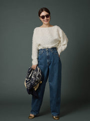 【コラボ商品】エディター東原妙子 × LAUTREAMONT /フェザージャガードブラウス