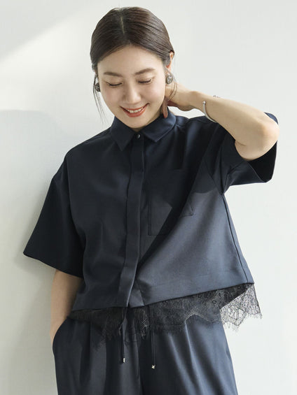 新品 LAUTREAMOUNT 総柄 ブラウス ロートレアモン 38 レディース DE CLASSE LAUTREAMONT / デュクラス ロートレアモン （レディース