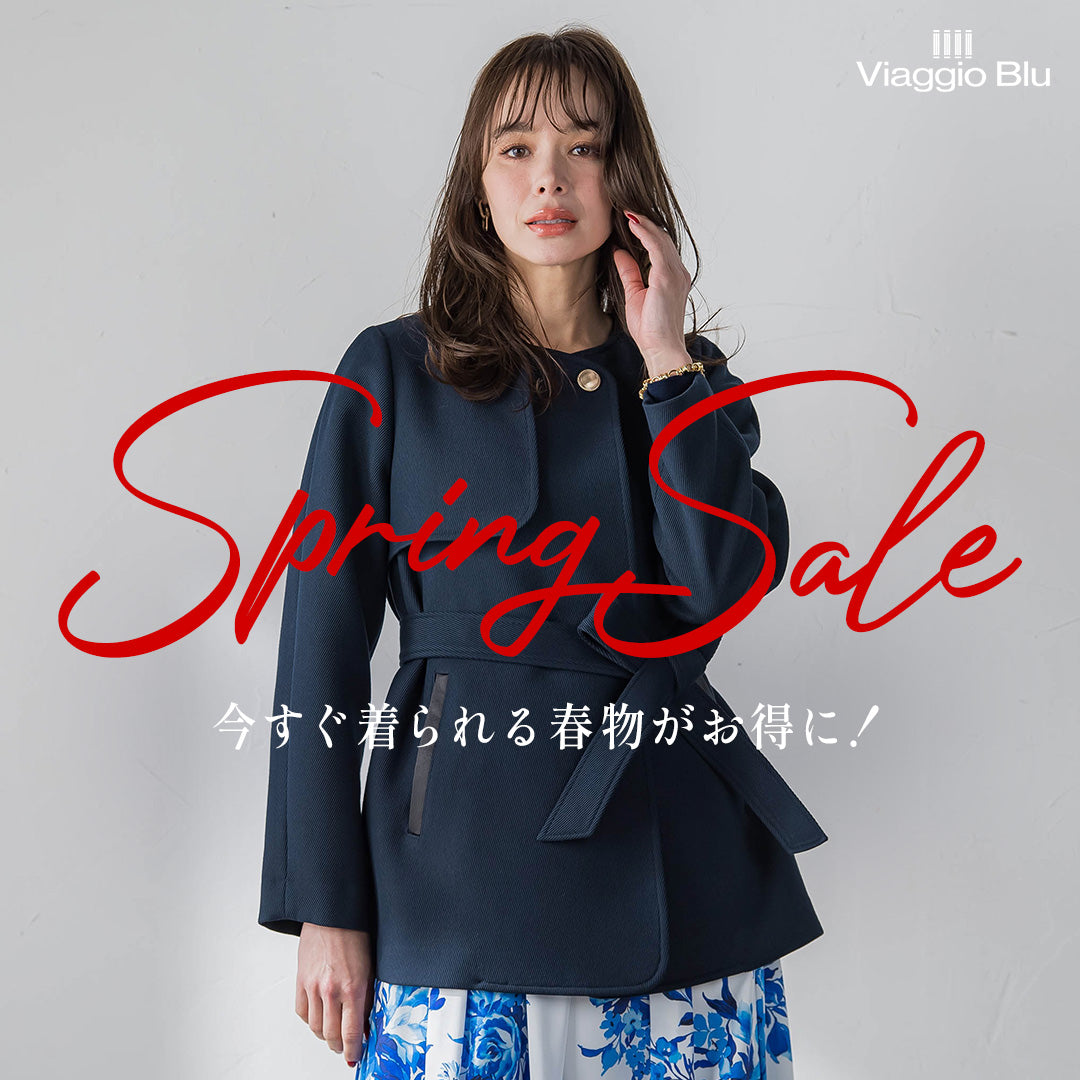 新品タグ付きビアッジョブルースプリングコートお花見に Viaggio Blu（ビアッジョブルー） | レディースファッション通販のJ